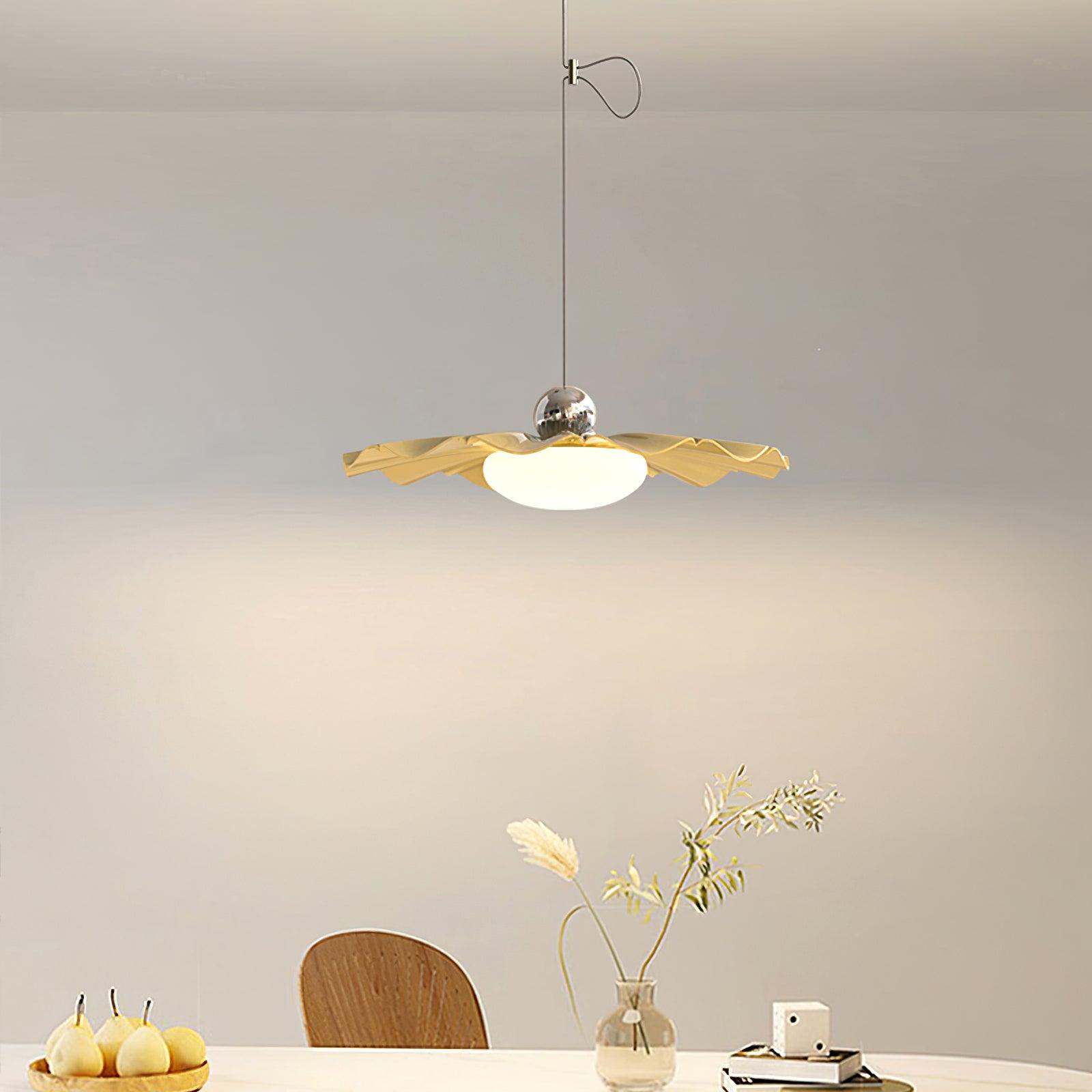 Lustra Pendant Light Brass Acrylic Dining - Letslighting