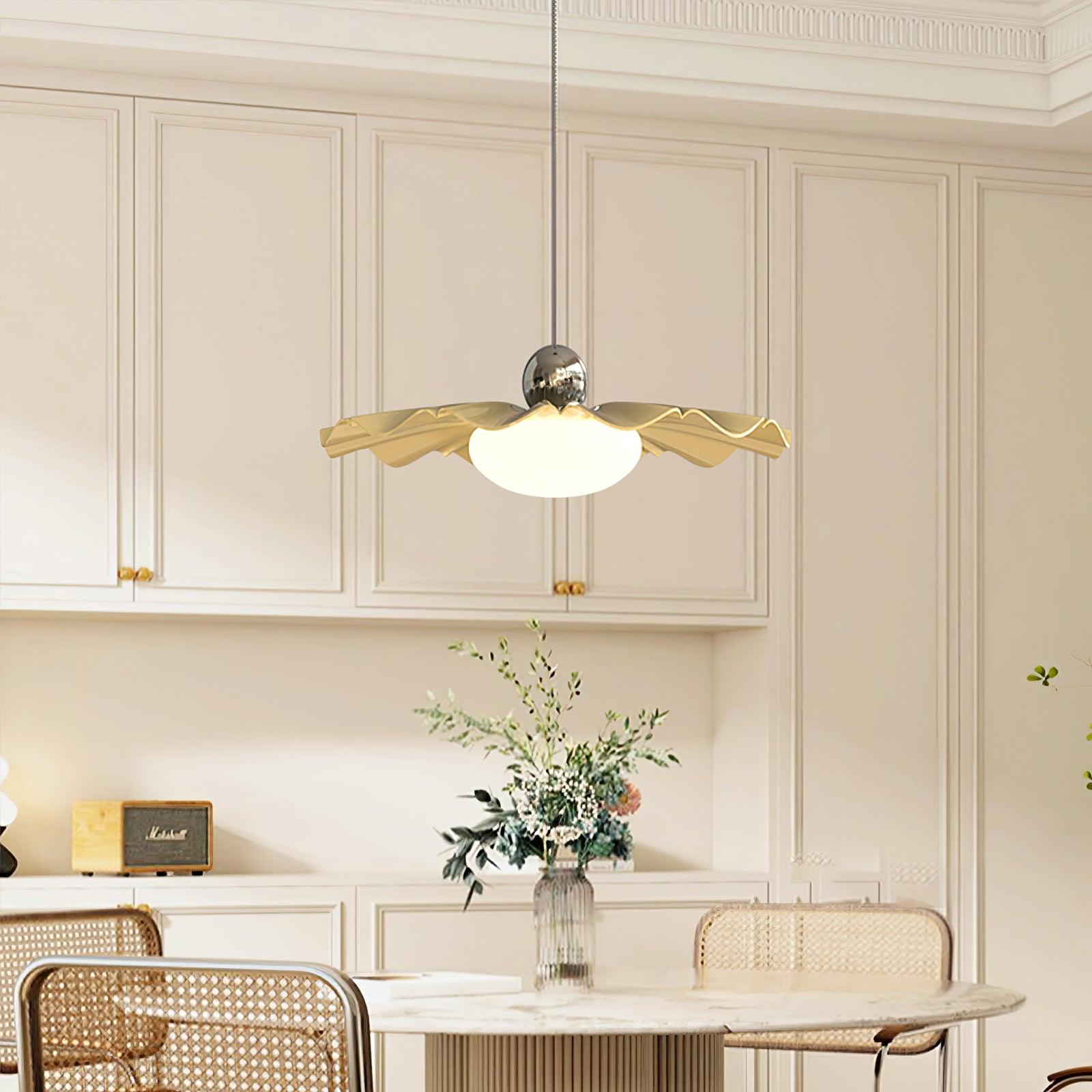 Lustra Pendant Light Brass Acrylic Dining - Letslighting