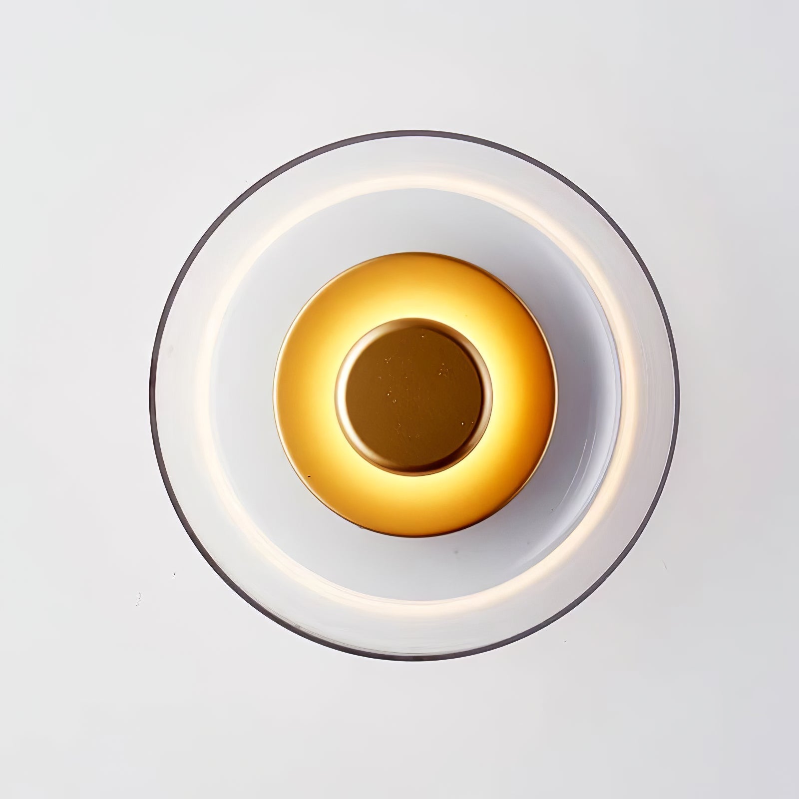 Crux Modern Minimalist Brass Glass Wall Light - Letslighting