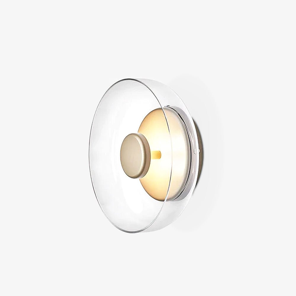 Crux Modern Minimalist Brass Glass Wall Light - Letslighting
