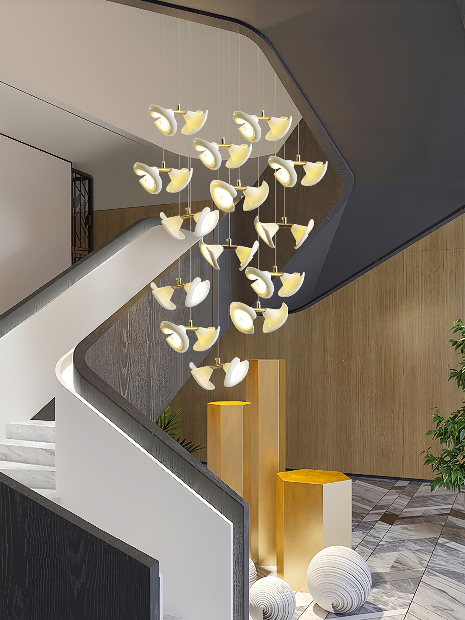 Ernoreth Art Deco Ceramic Chandelier - Letslighting