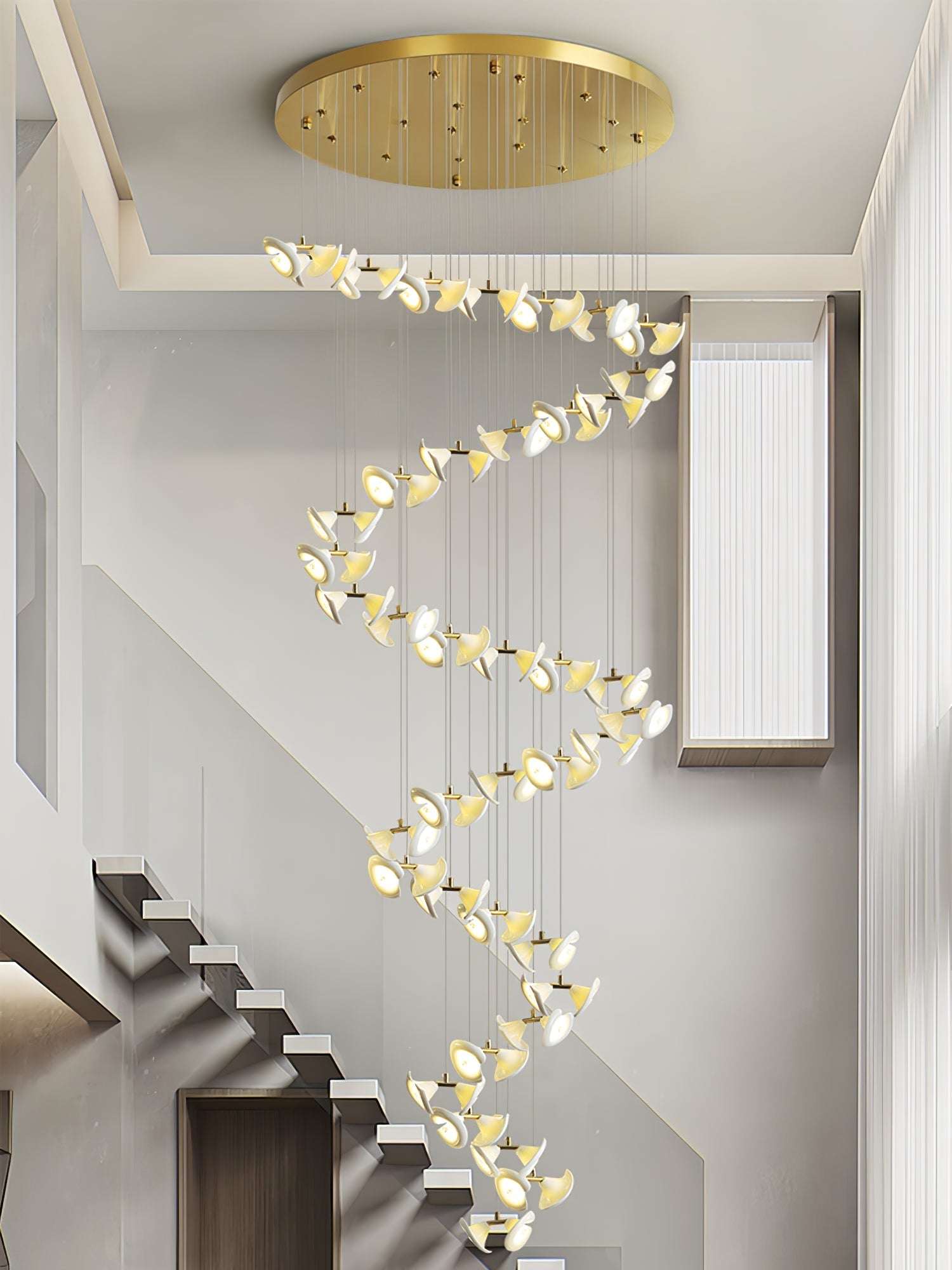 Ernoreth Art Deco Ceramic Chandelier - Letslighting
