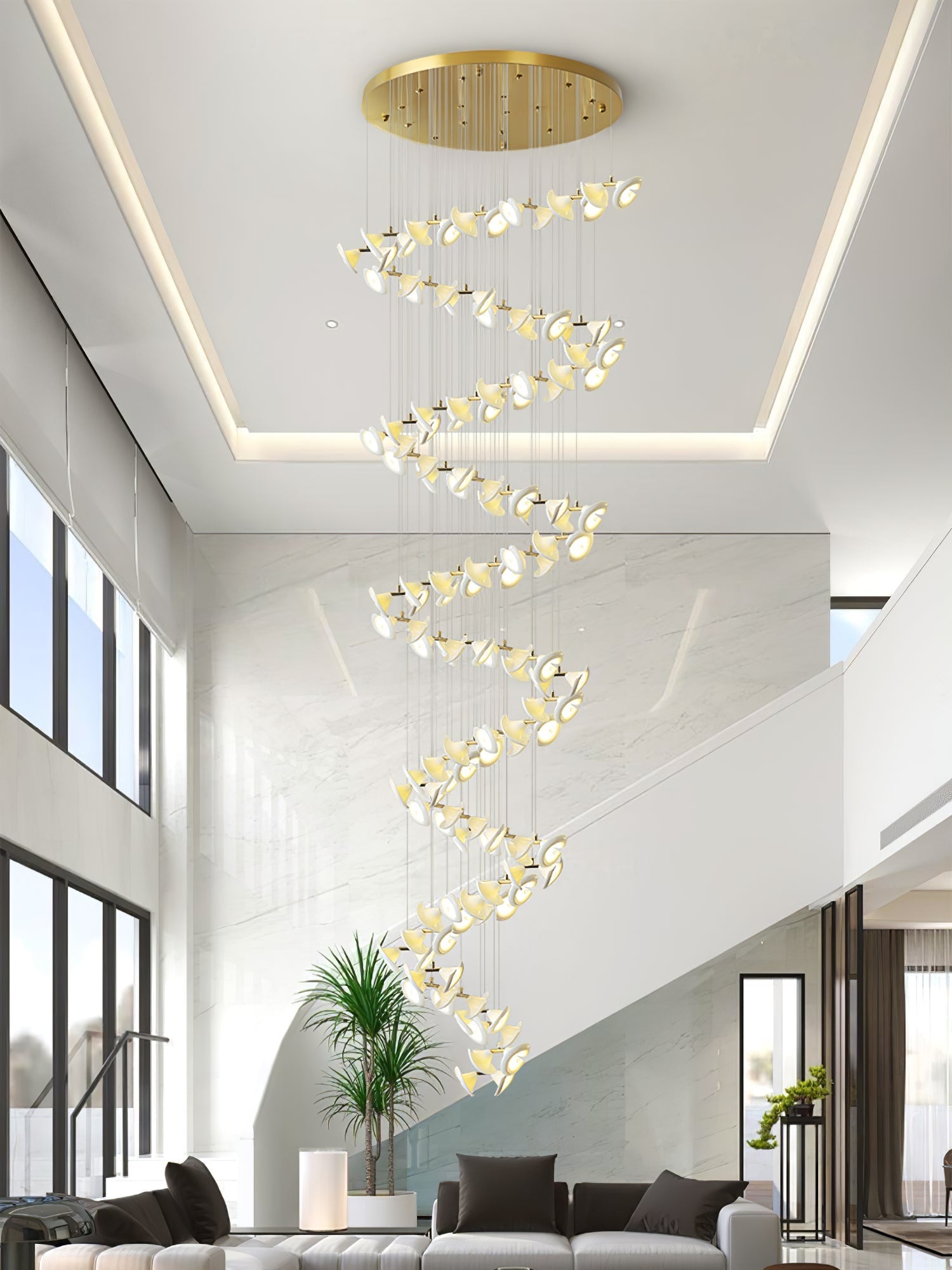 Ernoreth Art Deco Ceramic Chandelier - Letslighting