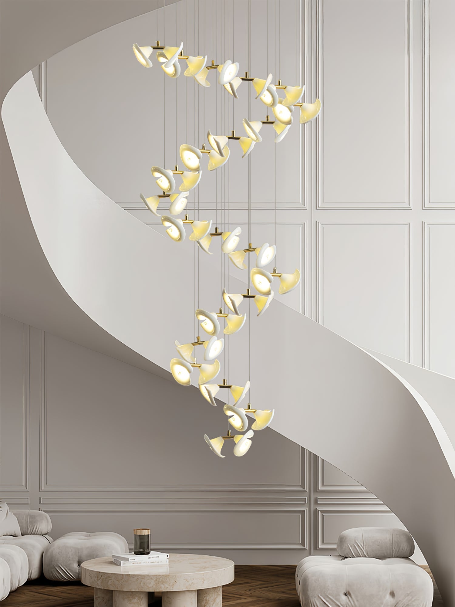 Ernoreth Art Deco Ceramic Chandelier - Letslighting