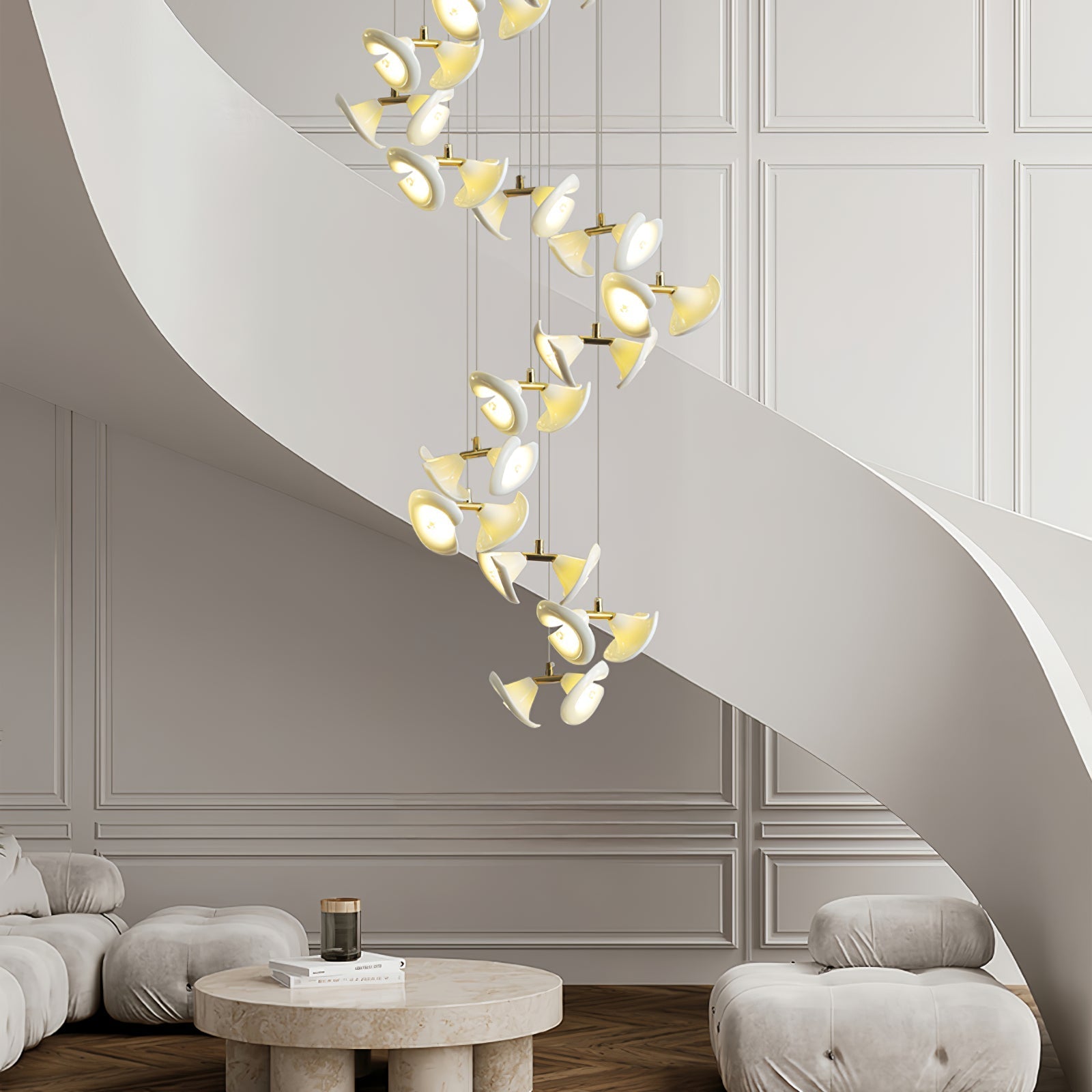 Ernoreth Art Deco Ceramic Chandelier - Letslighting