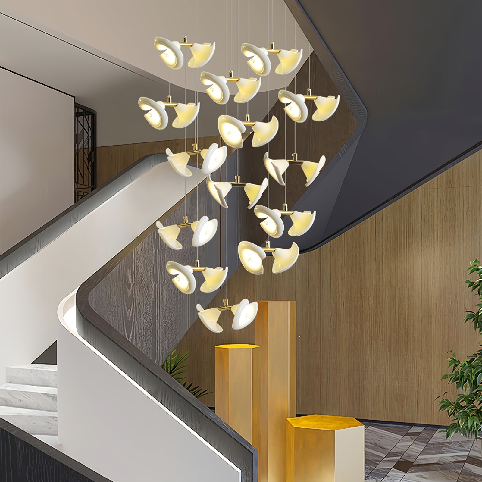Ernoreth Art Deco Ceramic Chandelier - Letslighting