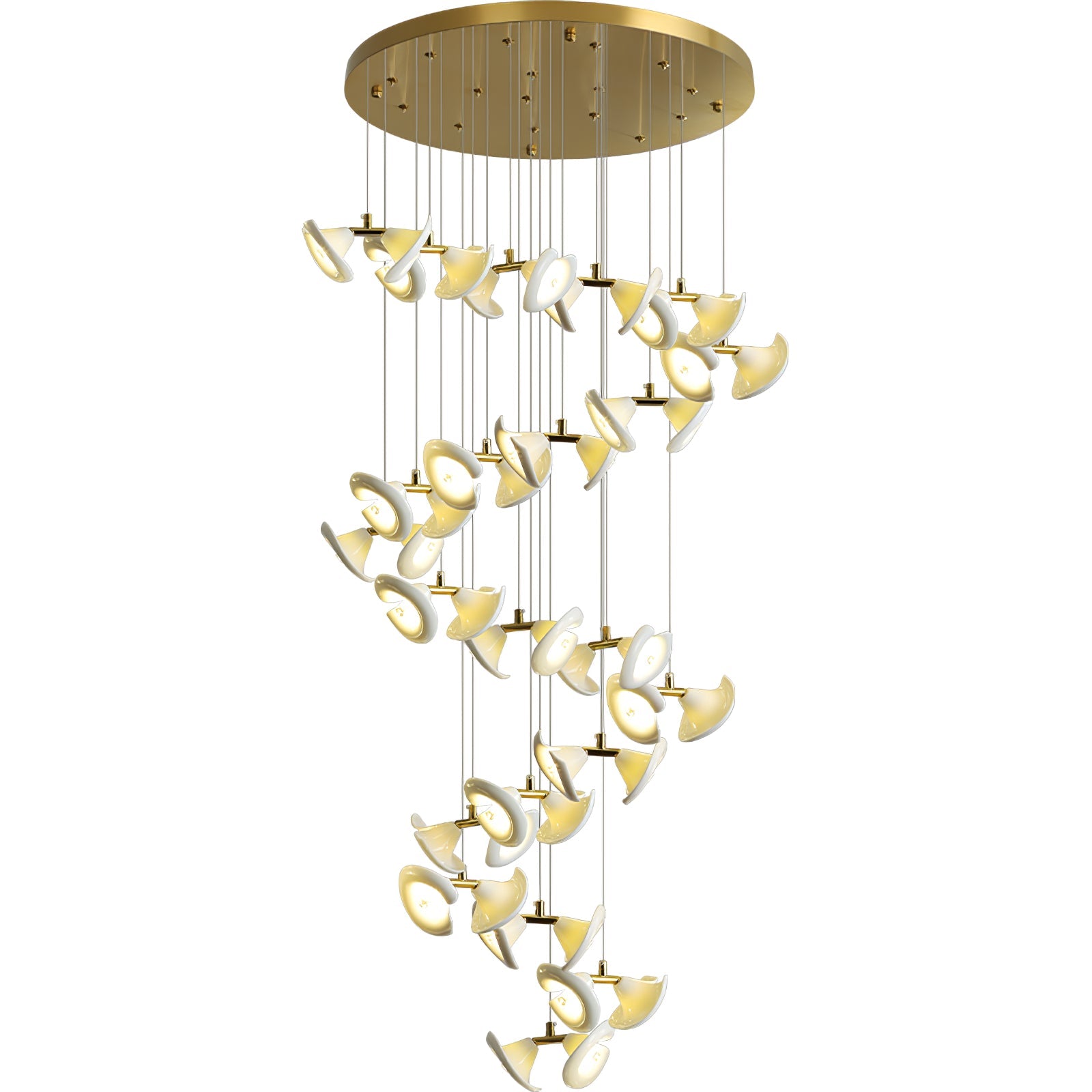 Ernoreth Art Deco Ceramic Chandelier - Letslighting