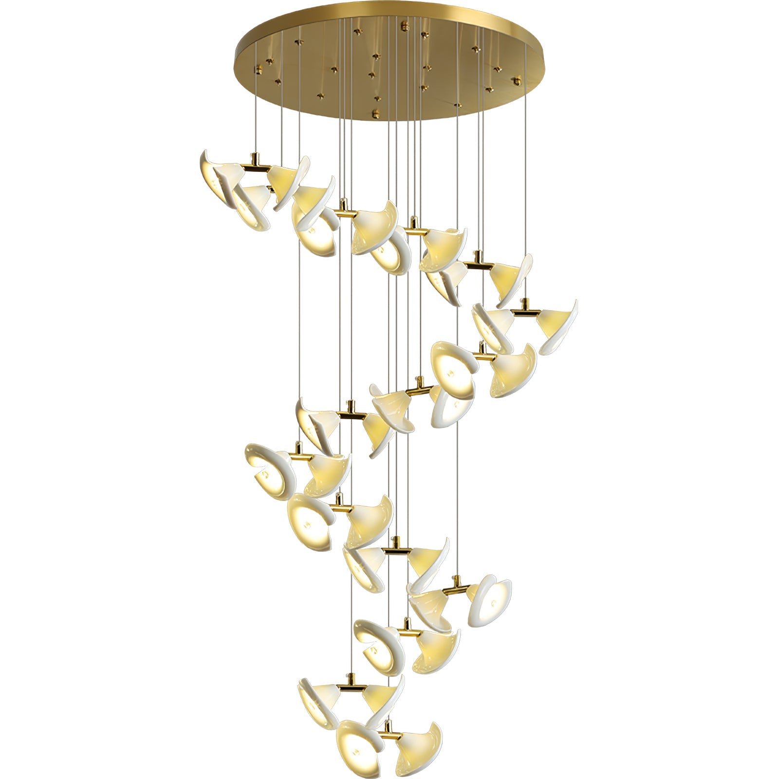 Ernoreth Art Deco Ceramic Chandelier - Letslighting