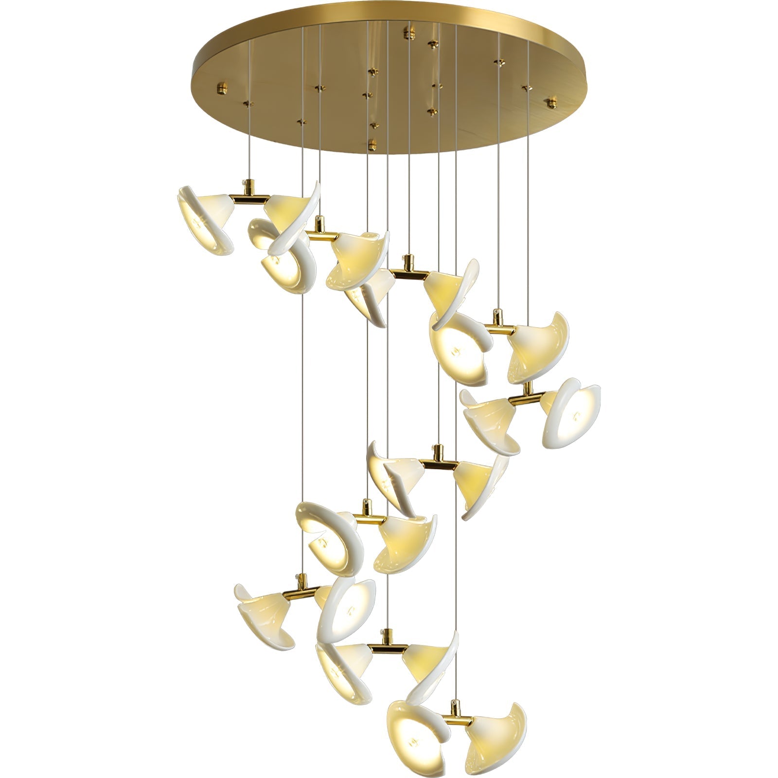 Ernoreth Art Deco Ceramic Chandelier - Letslighting