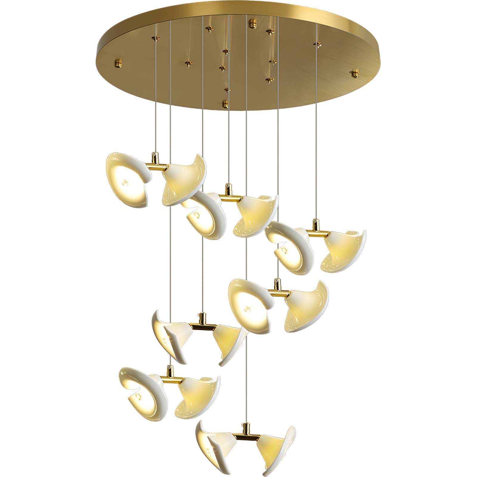 Ernoreth Art Deco Ceramic Chandelier - Letslighting