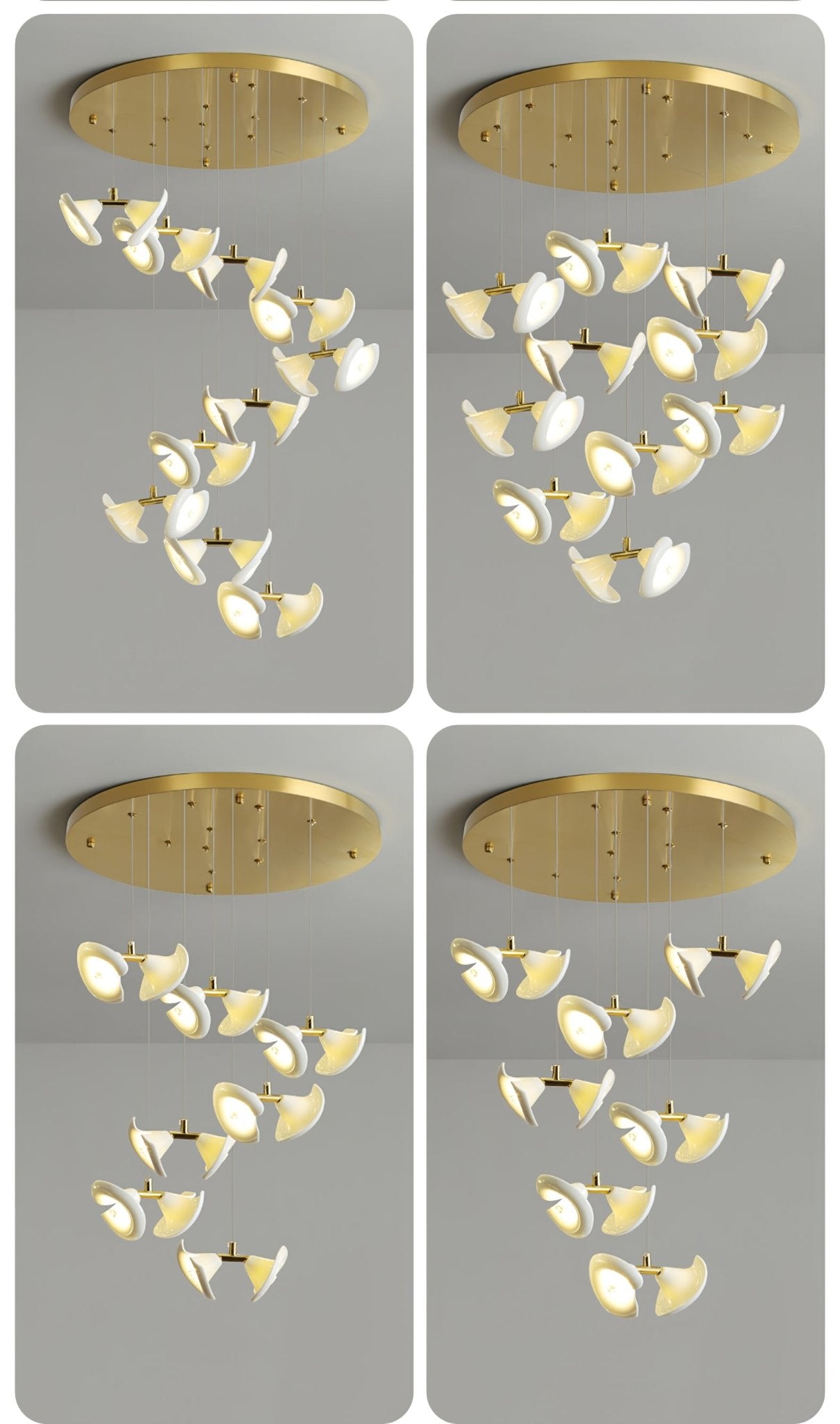 Ernoreth Art Deco Ceramic Chandelier - Letslighting