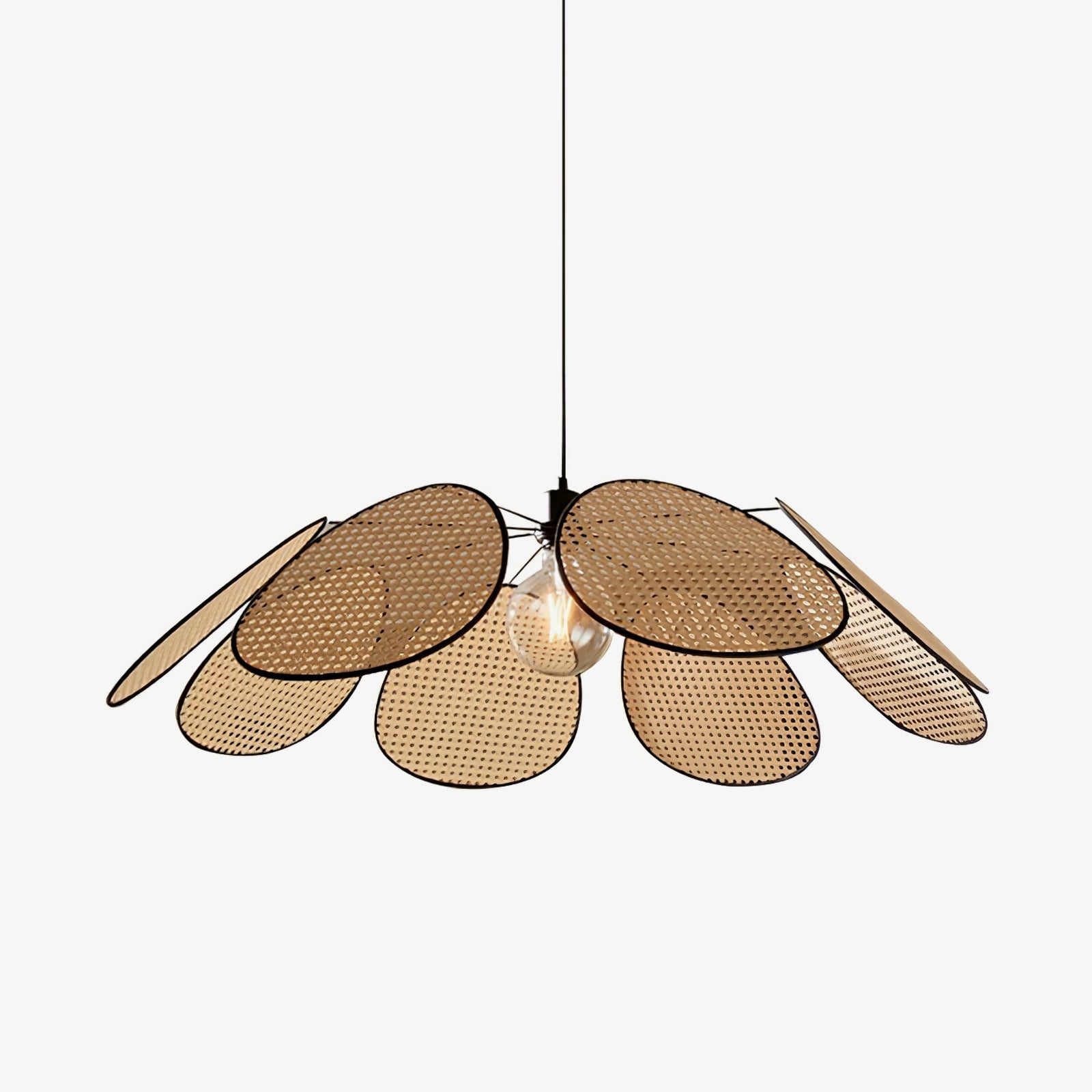 Orvara Blossom Petal Rattan Pendant Lamp - Letslighting