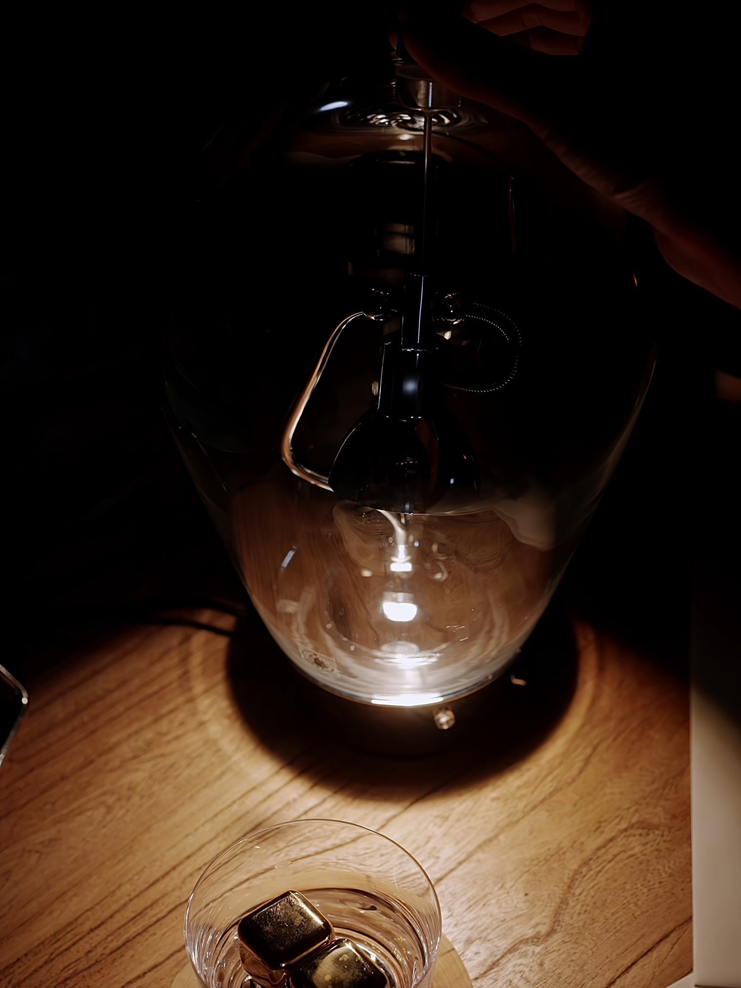 Veroce Glass Industrial Table Lamp - Letslighting