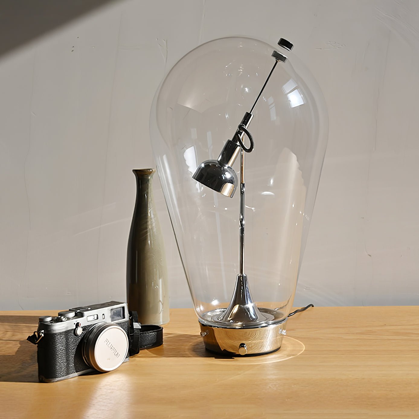 Veroce Glass Industrial Table Lamp - Letslighting