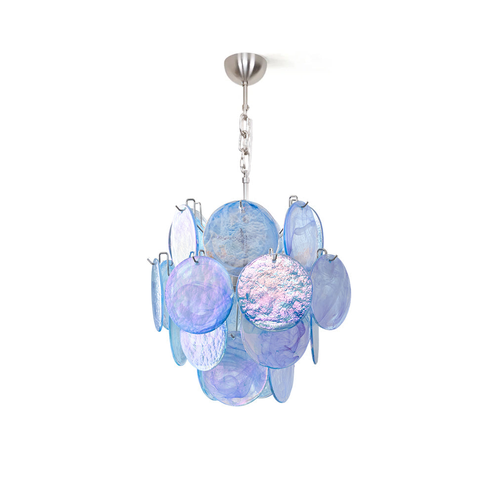 BlWaegnuvyj Individual Creativity Disc Glass Chandelier - Letslighting