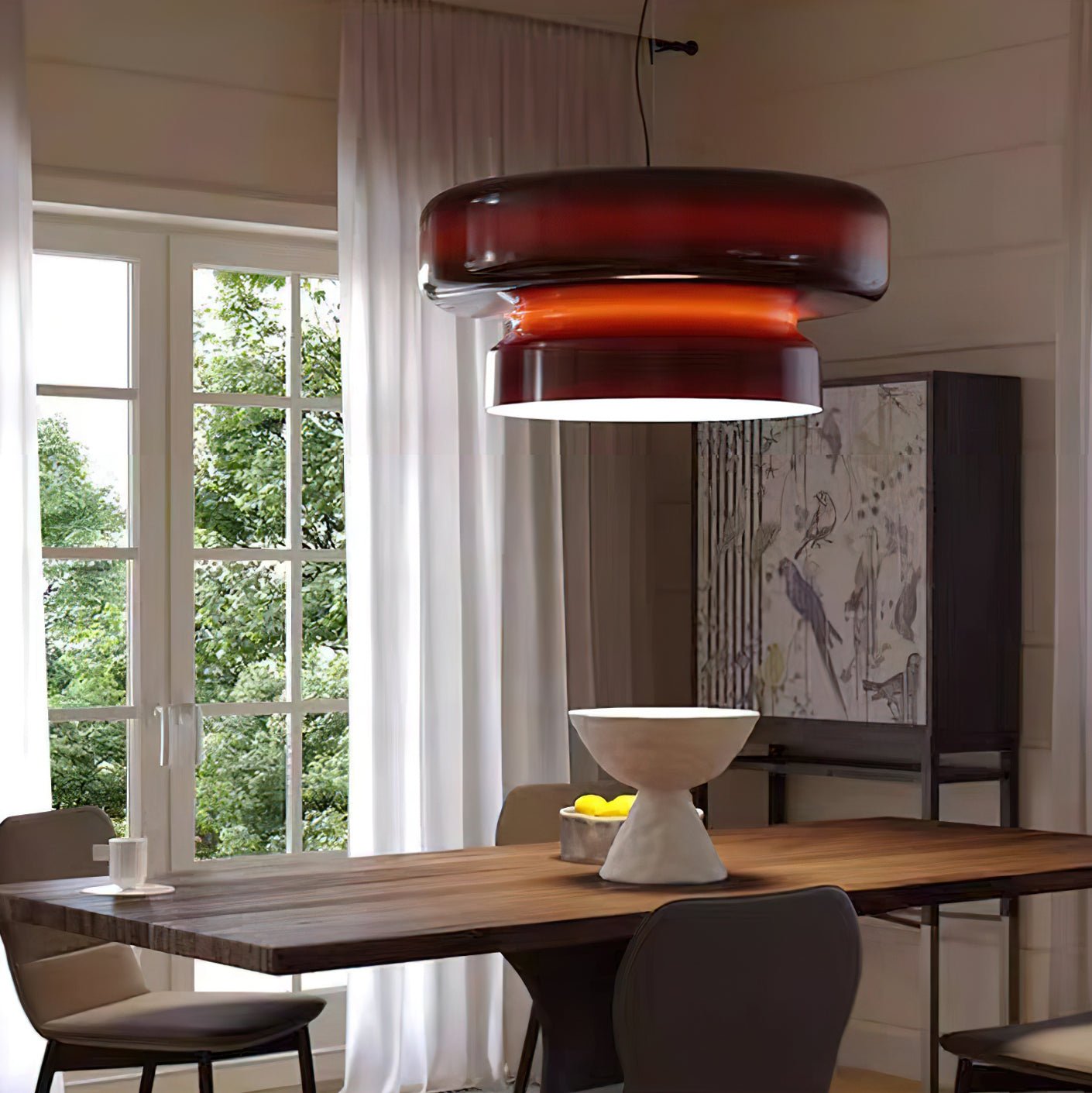 Zerithce Glass Modern Minimalist Pendant Lamp - Letslighting