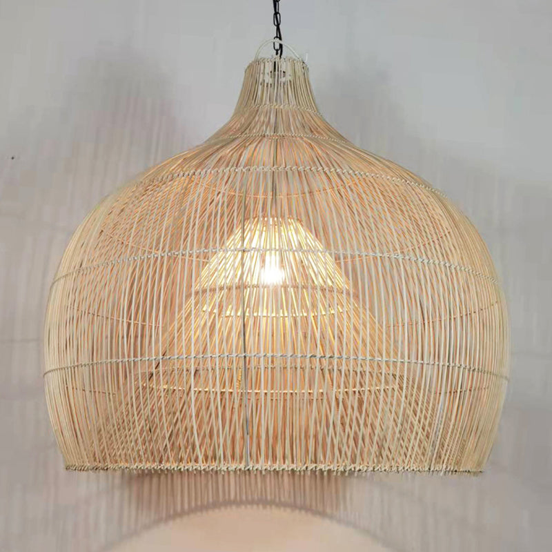 Ritta Vintage Handmade Rattan Pendant Light Living Room