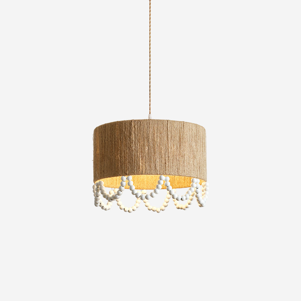 Boho Dona Pendant Lamp Natural Fringe Organic - Letslighting