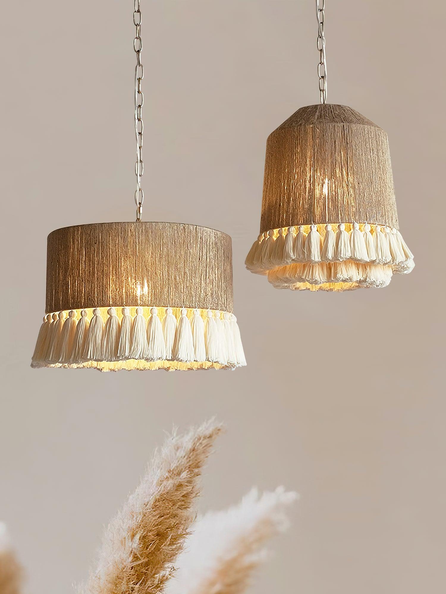 Lustra Pendant Lamp Cotton Tassels for Living Room - Letslighting
