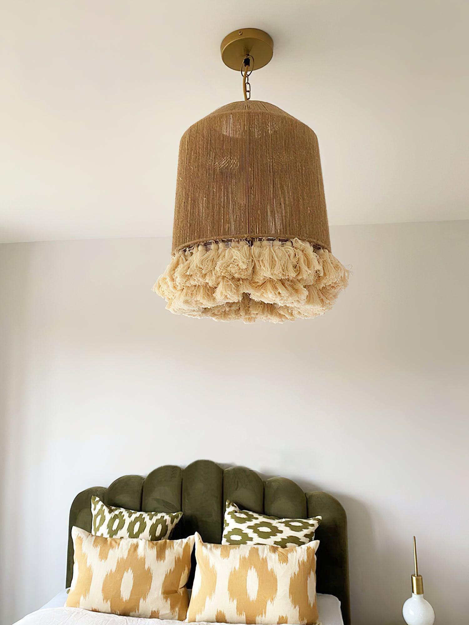 Lustra Pendant Lamp Cotton Tassels for Living Room - Letslighting