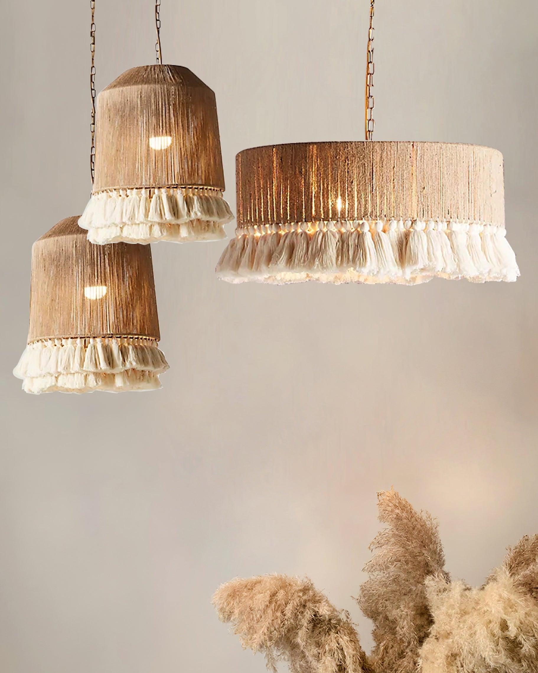 Lustra Pendant Lamp Cotton Tassels for Living Room - Letslighting