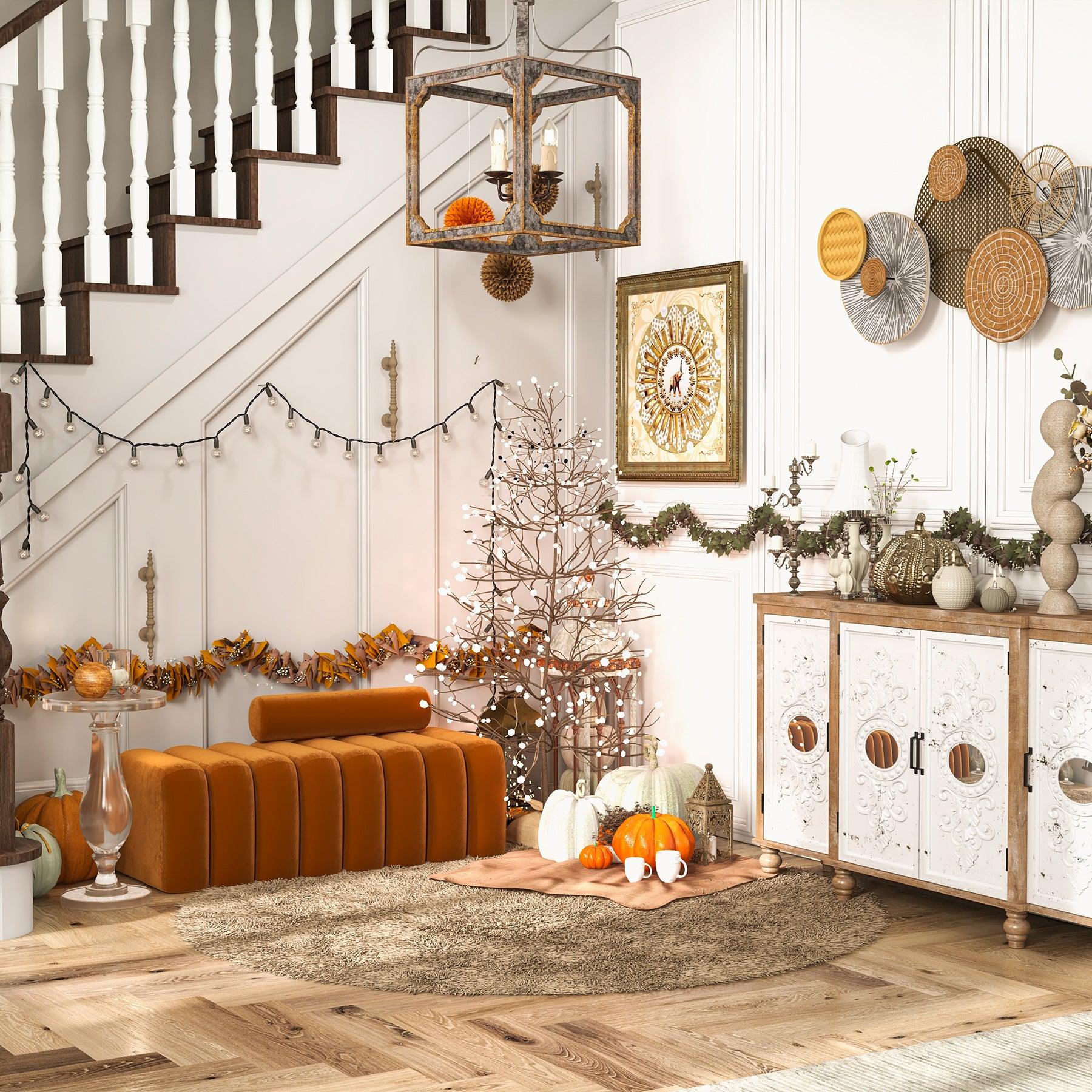Lustra Chandelier Rustic Cube Vintage Frame - Letslighting