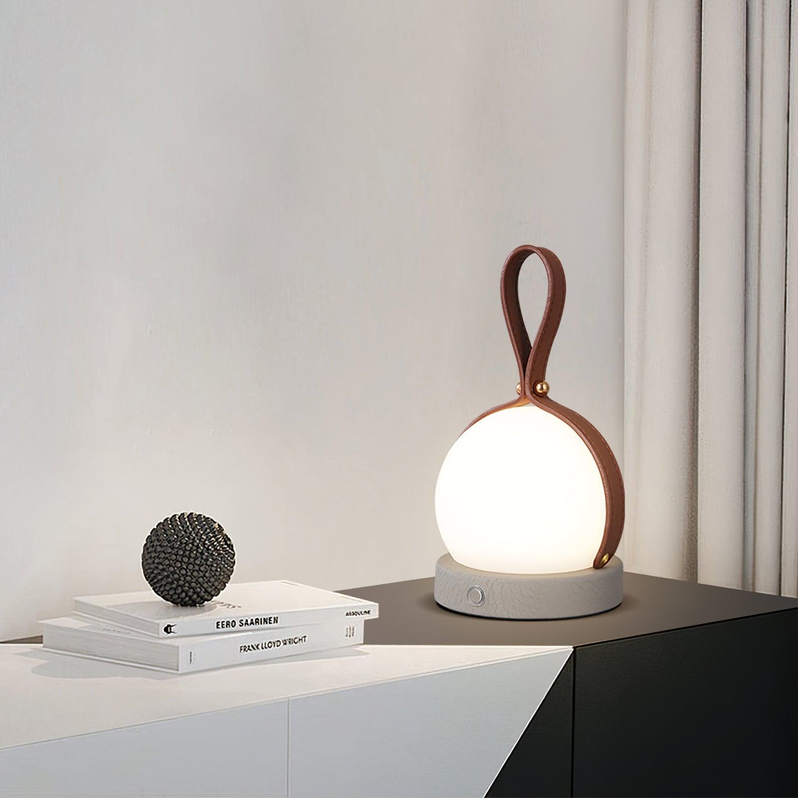 Orbitan Leather Table Lamp - Letslighting