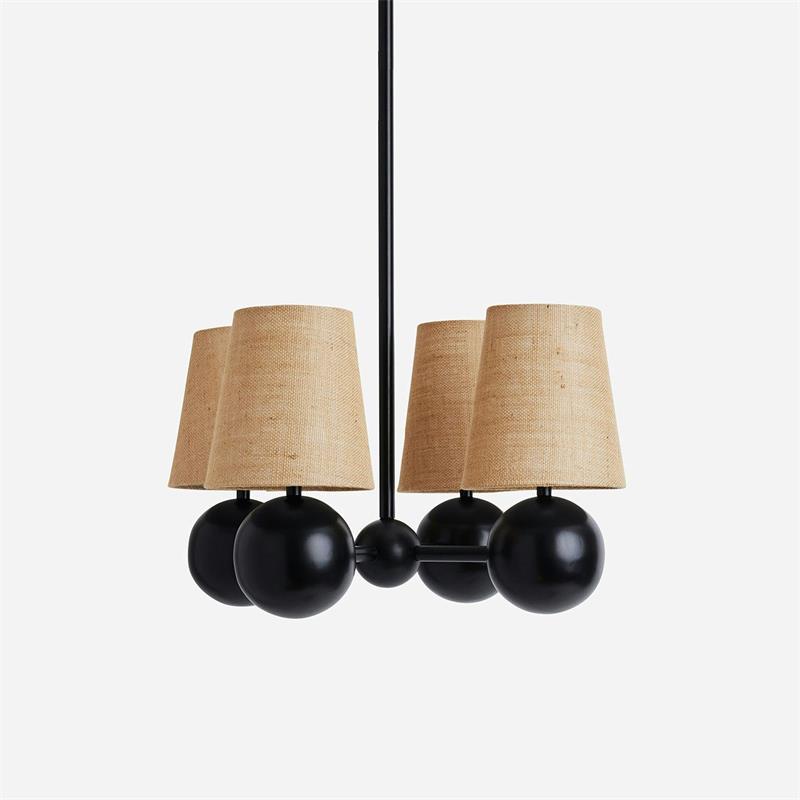 Aevuvyj Premium Elegance Brass Fabric Chandelier - Letslighting