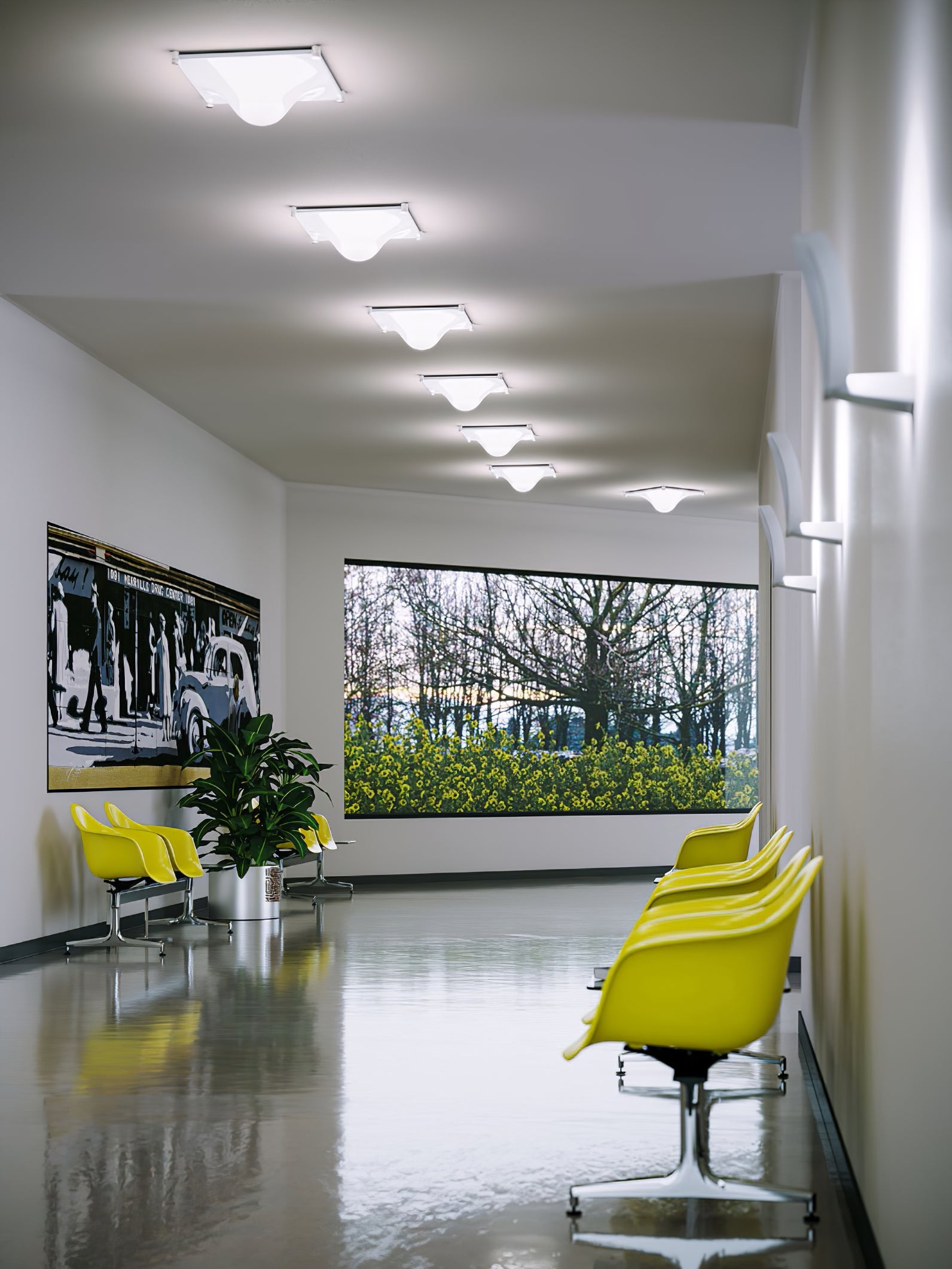 Bolla Ceiling Light Soft White Curves Elegant - Letslighting