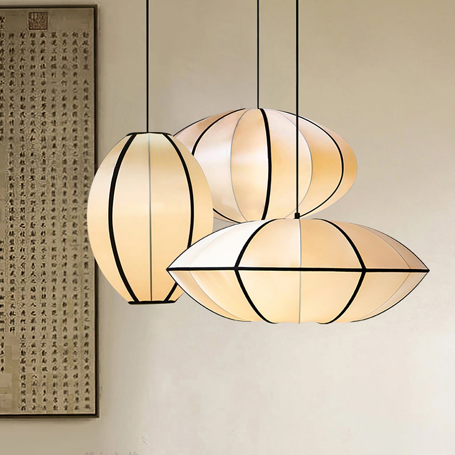 Daphne Modern Fabric Pendant Lamp - Letslighting