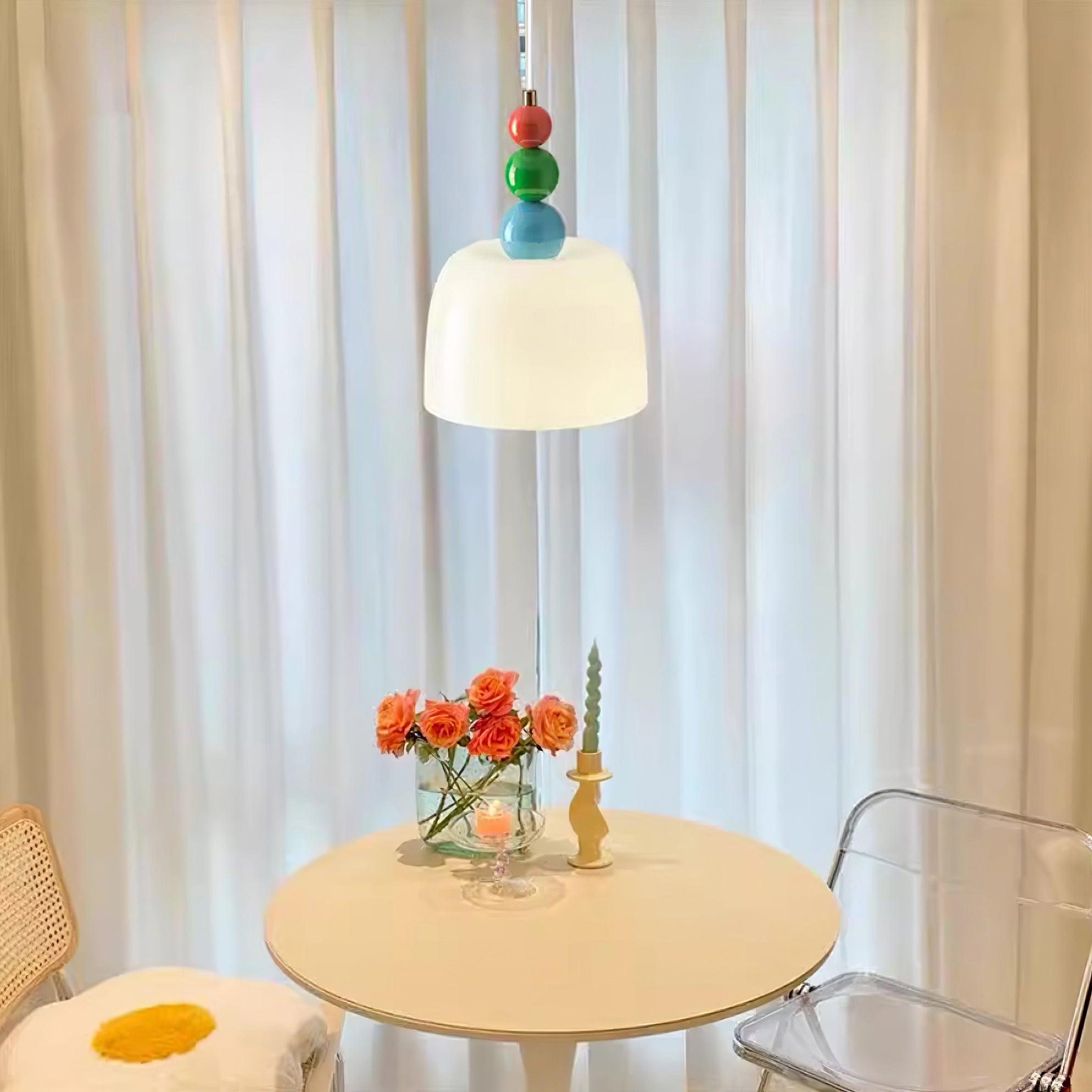 Pavine Colorful Beaded Plug-In Pendant Lamp - Letslighting