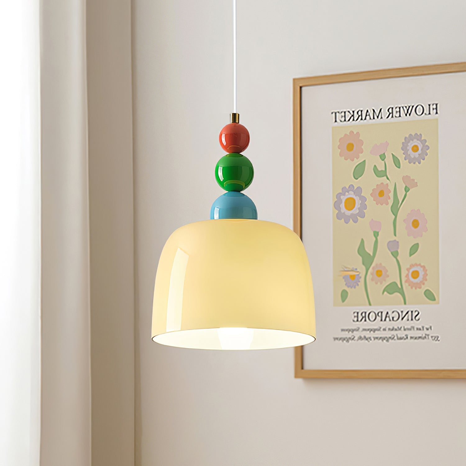 Pavine Colorful Beaded Plug-In Pendant Lamp - Letslighting