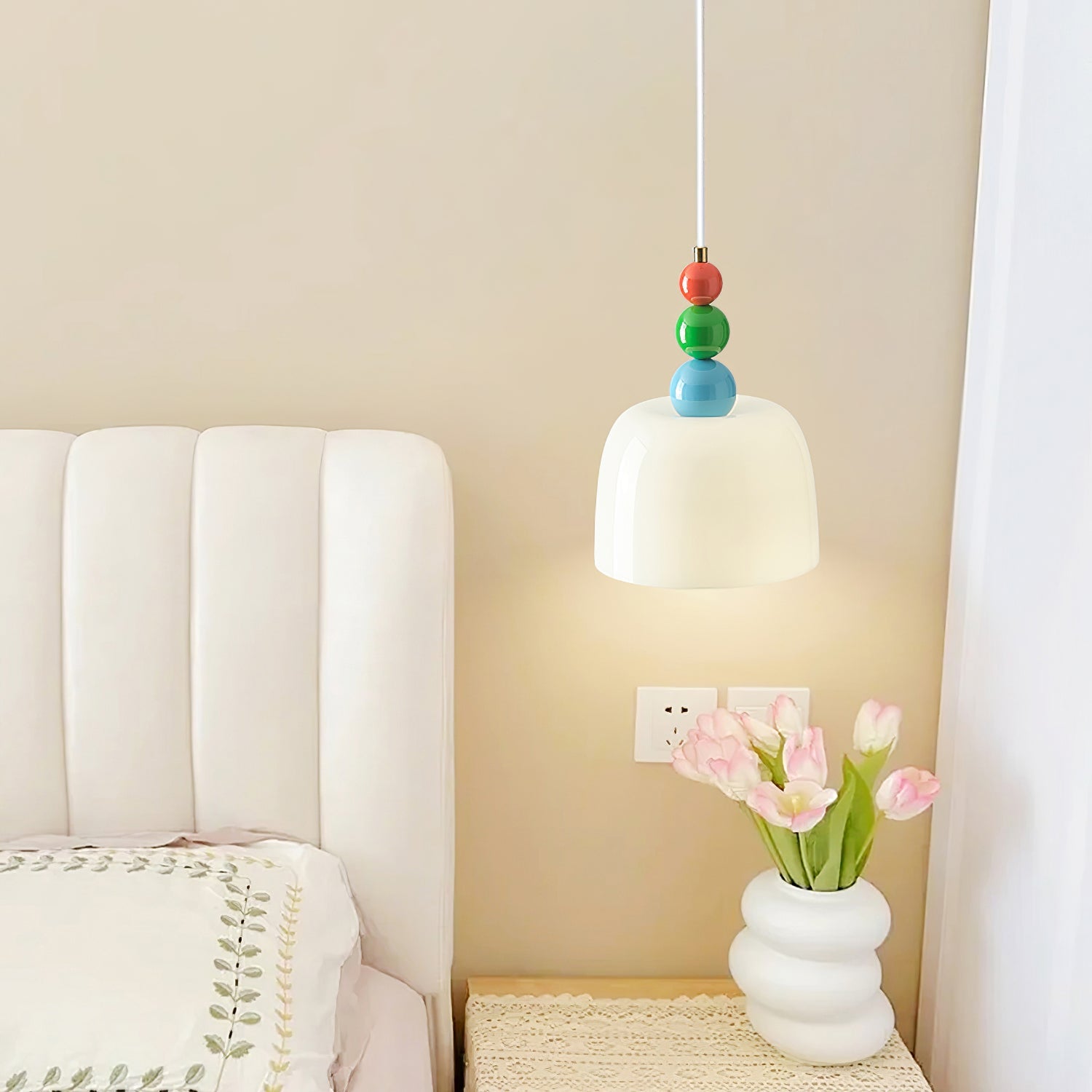 Pavine Colorful Beaded Plug-In Pendant Lamp - Letslighting