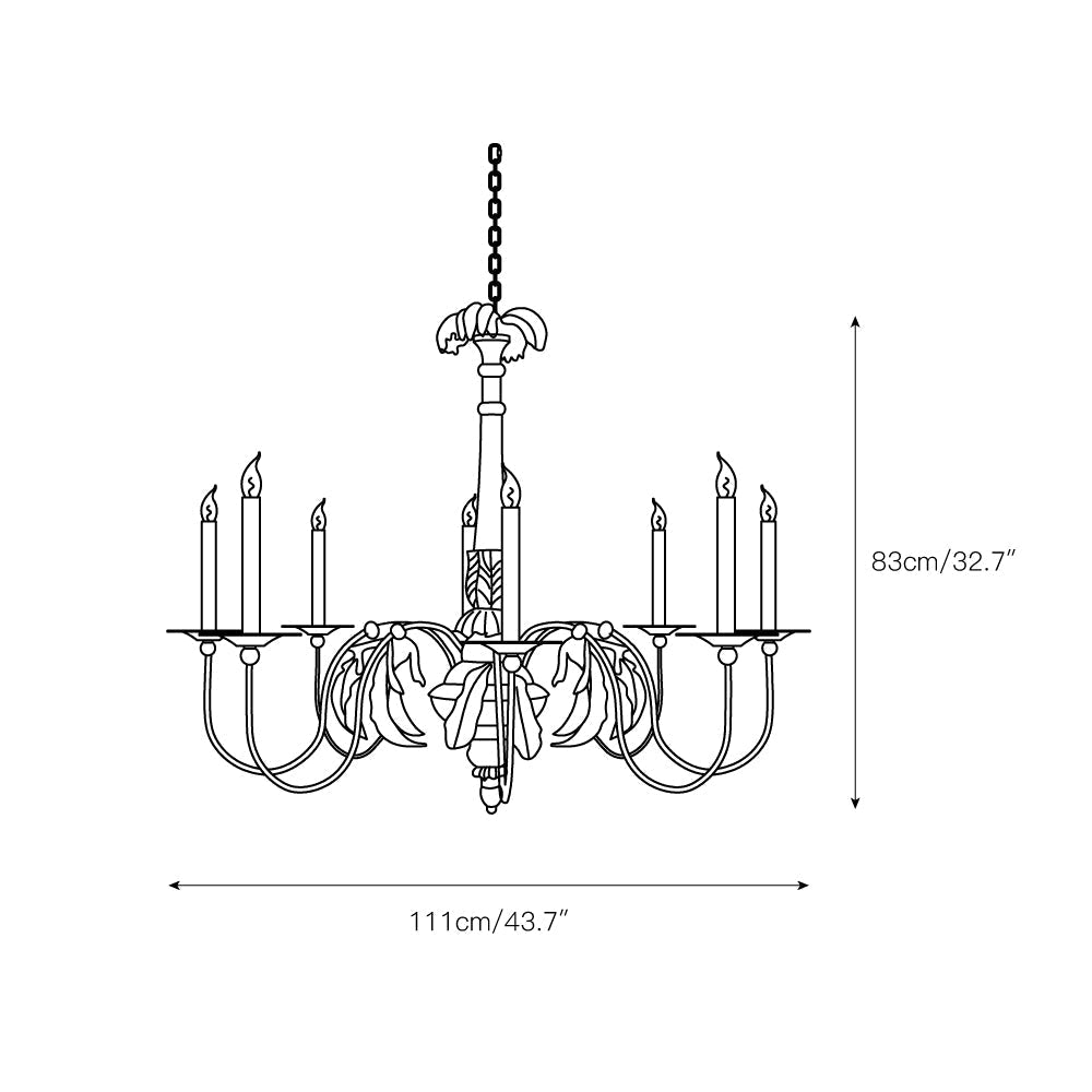 Eirikuvyj Postmodern Luxury Short Wooden Chandelier - Letslighting