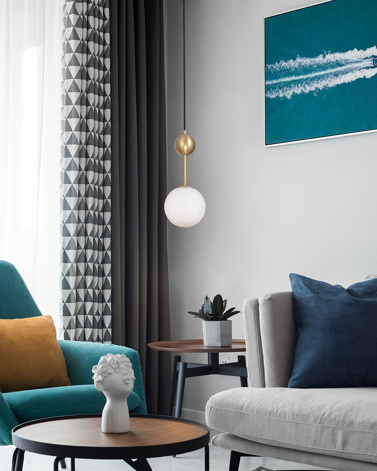 Aviaran Brass & Glass Classic Pendant Light - Letslighting