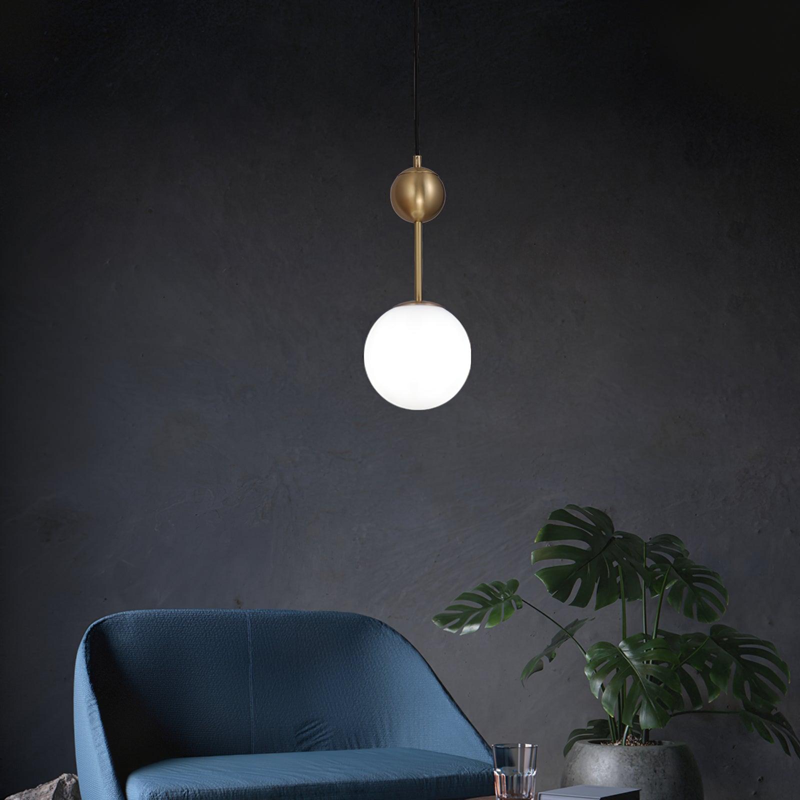 Aviaran Brass & Glass Classic Pendant Light - Letslighting