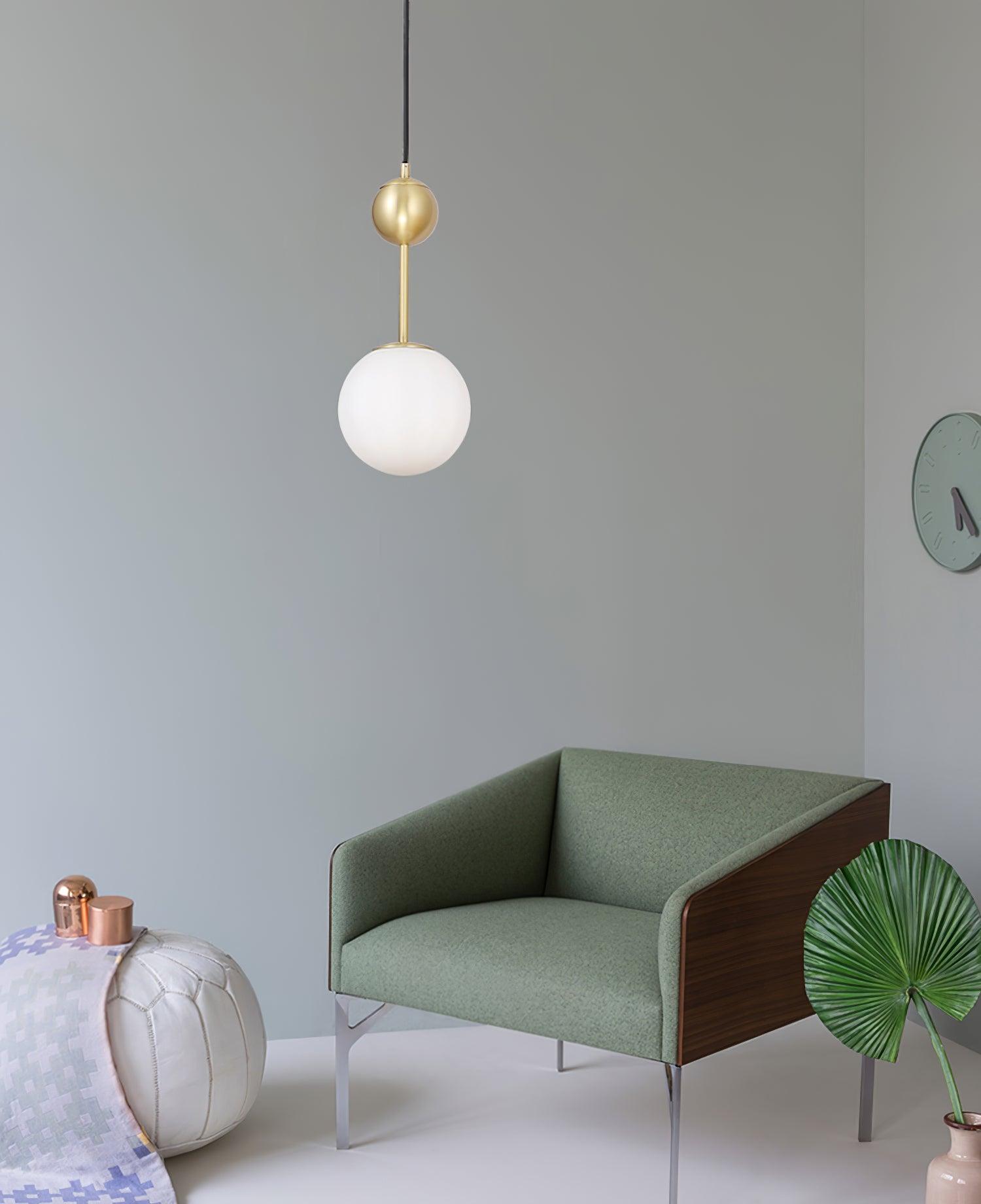 Aviaran Brass & Glass Classic Pendant Light - Letslighting