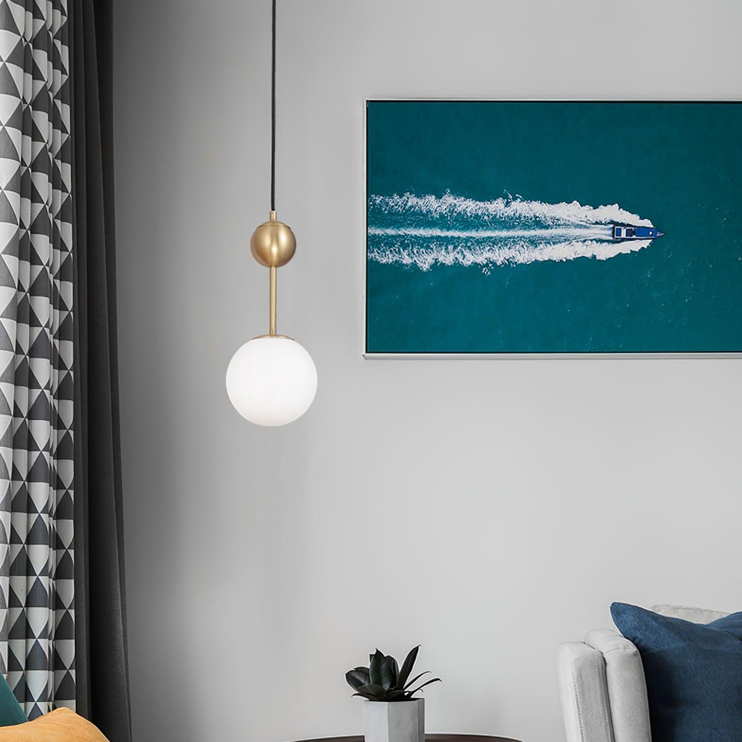 Aviaran Brass & Glass Classic Pendant Light - Letslighting