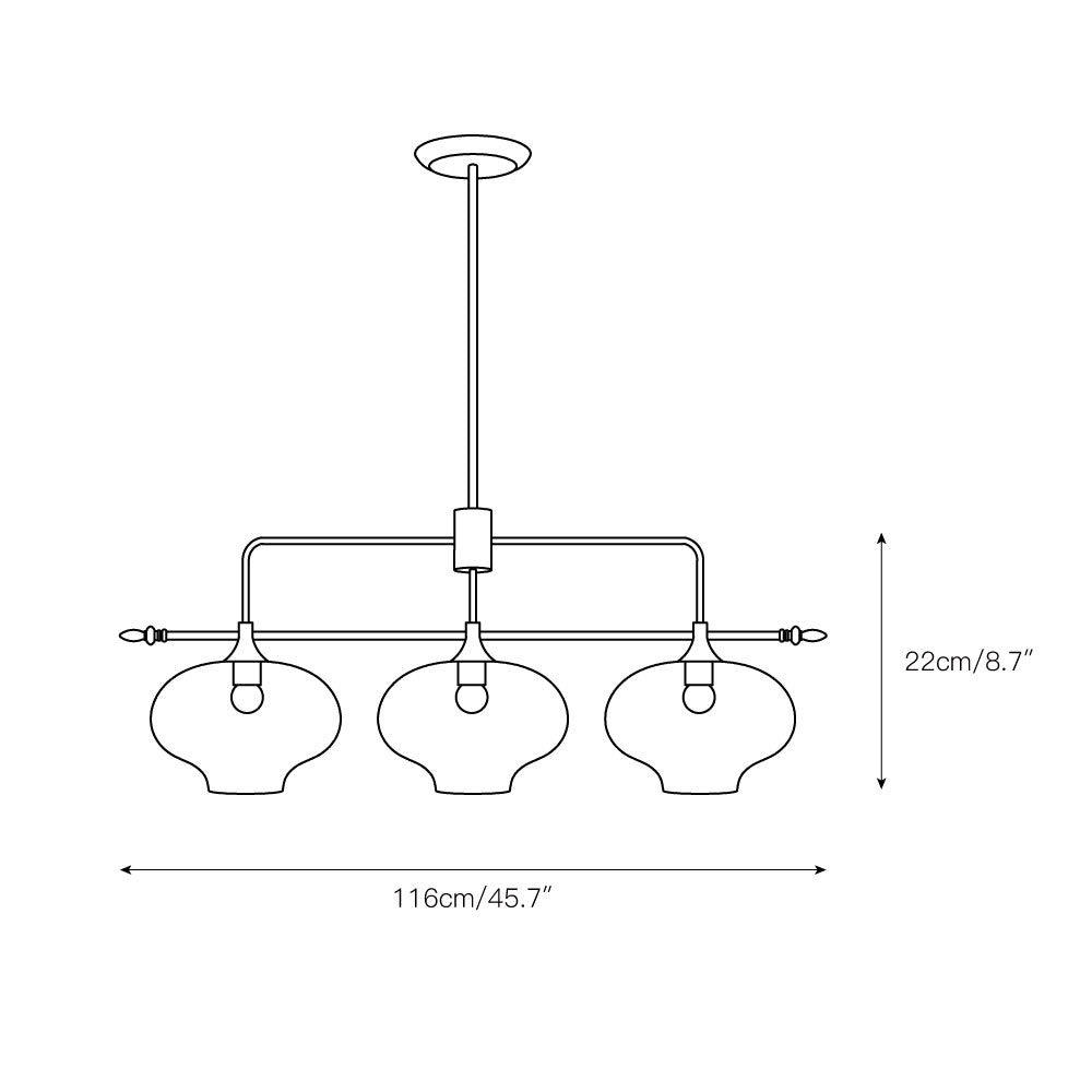 Himinuvyj Modern Minimalist Glass Pendant Light - Letslighting