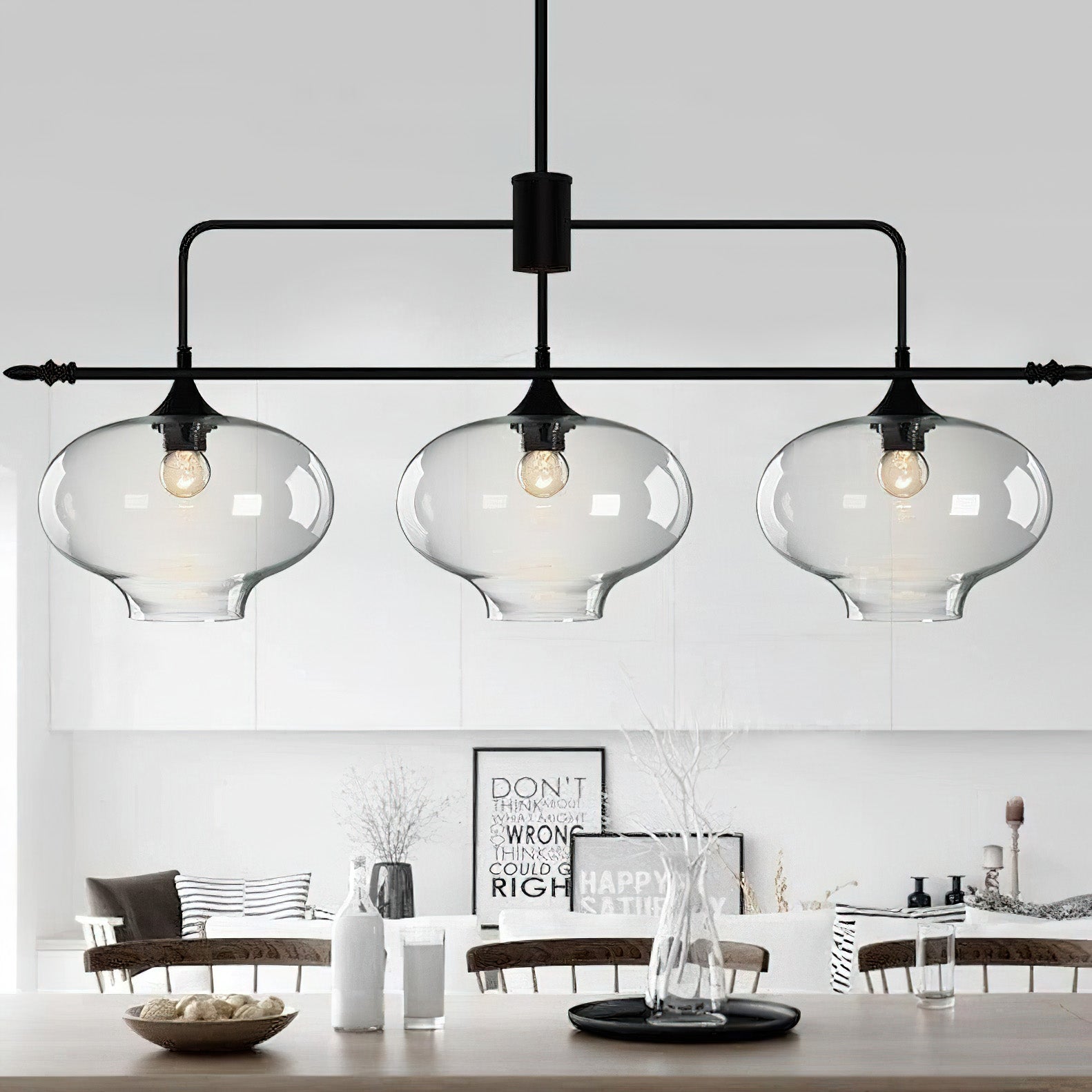Himinuvyj Modern Minimalist Glass Pendant Light - Letslighting