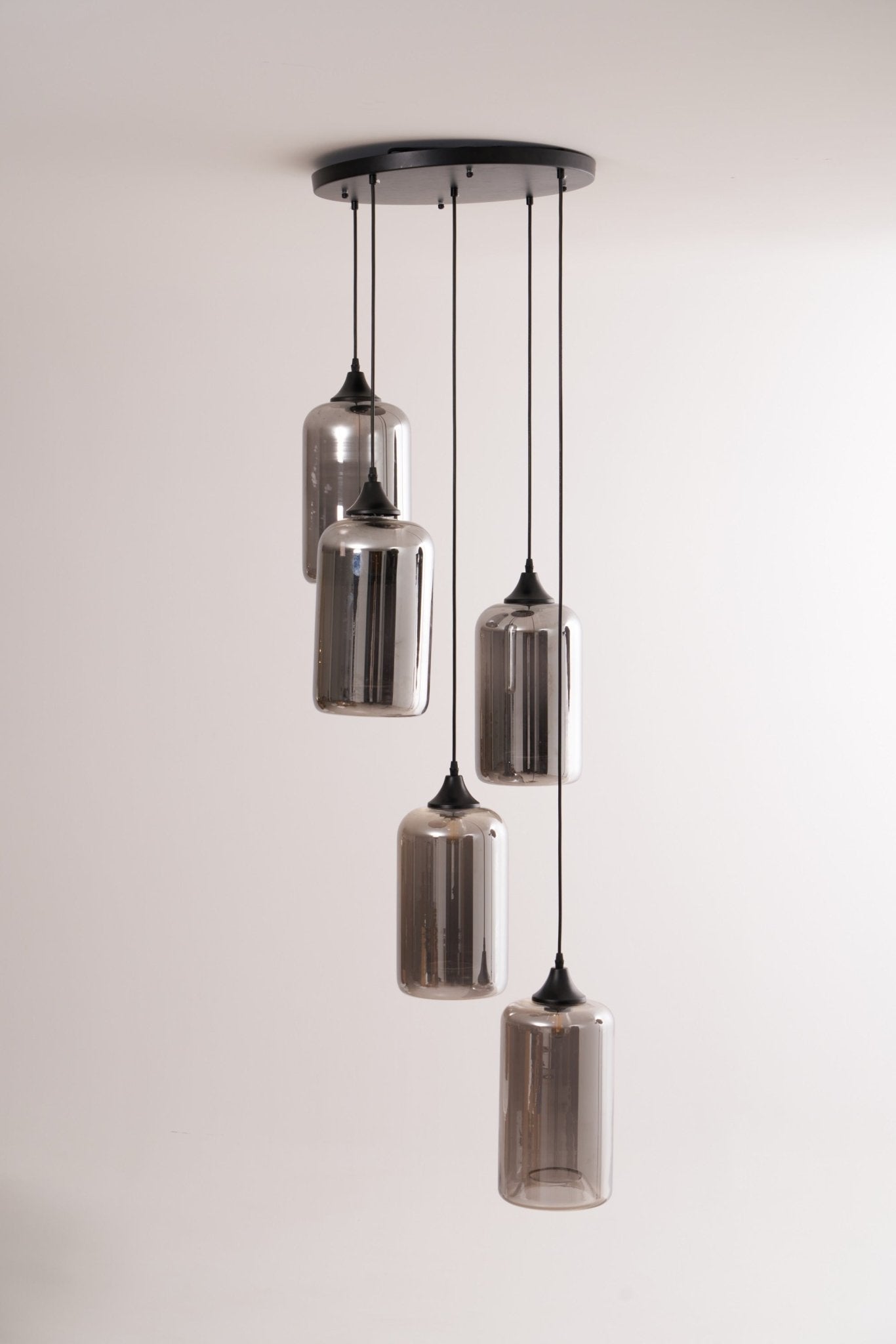 Mirelia Glass Industrial Pendant Light - Letslighting