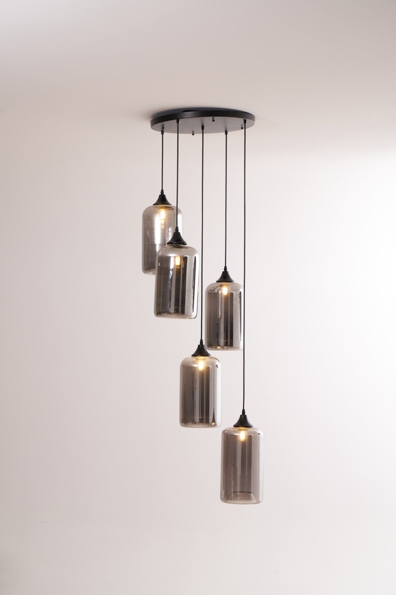 Mirelia Glass Industrial Pendant Light - Letslighting