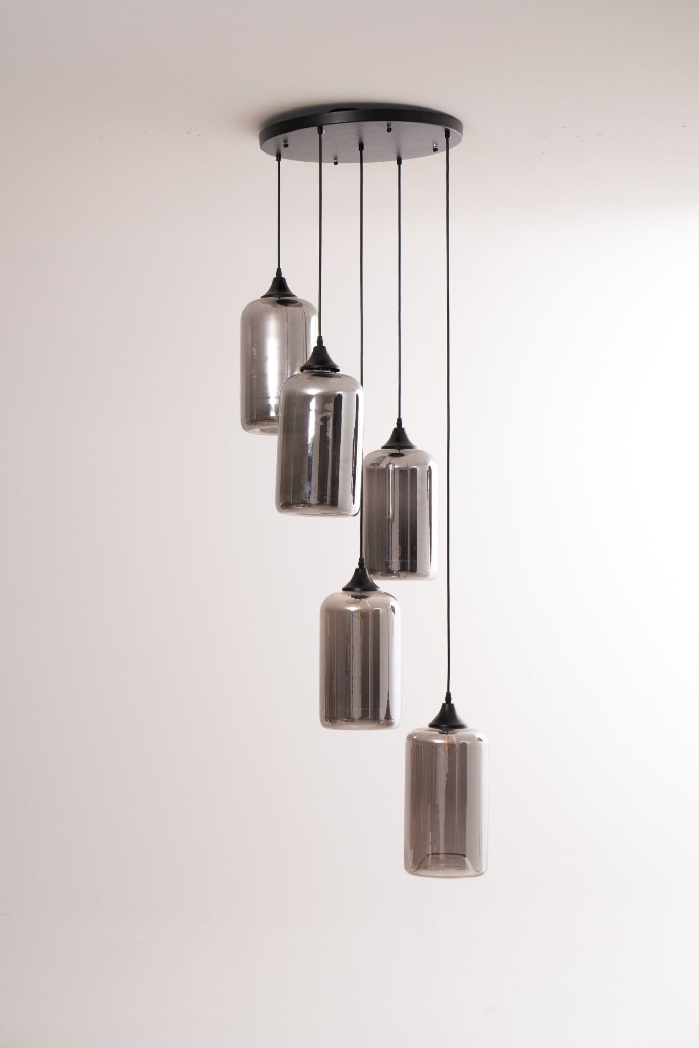 Mirelia Glass Industrial Pendant Light - Letslighting