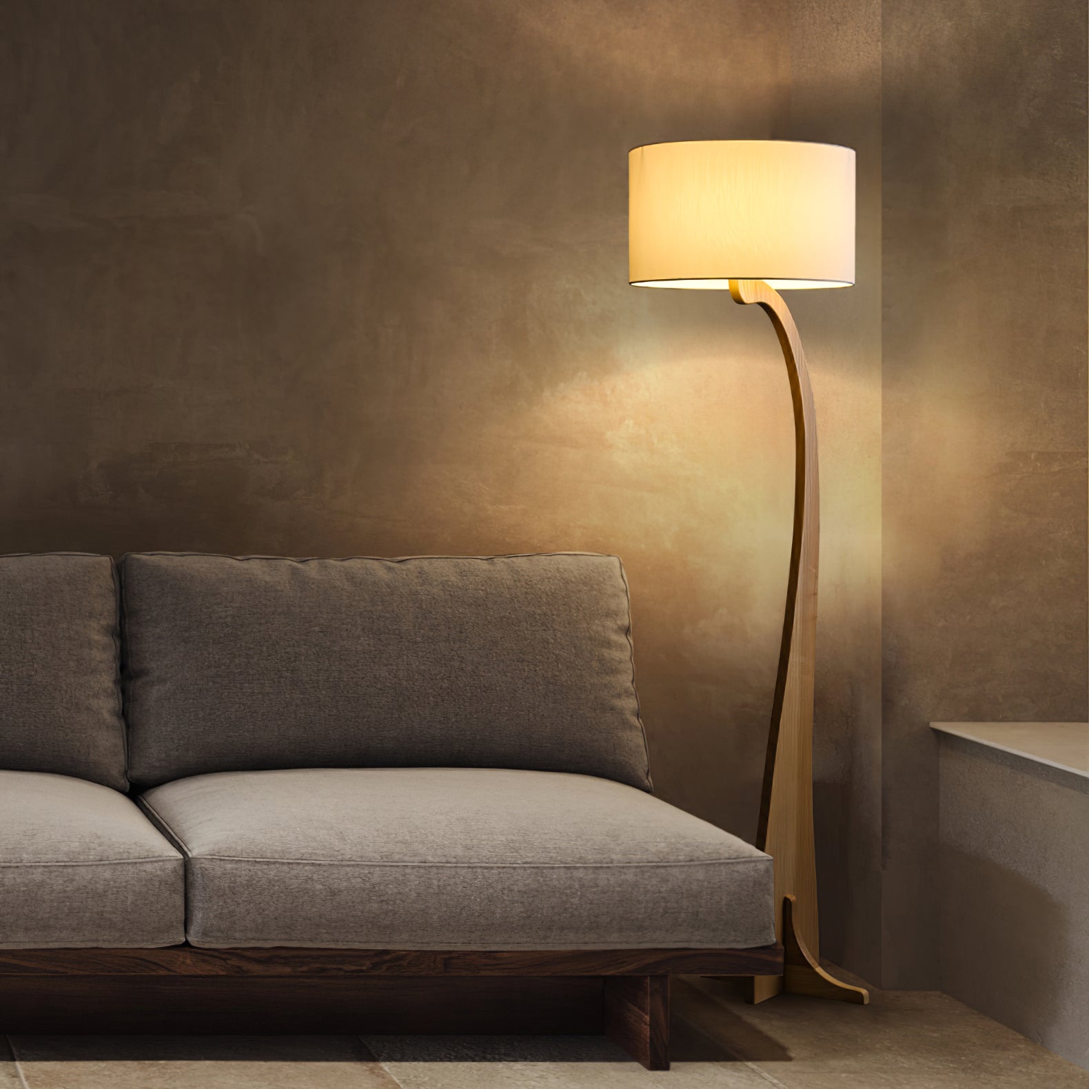 Bow Curve Floor Lamp - Blowlighting
