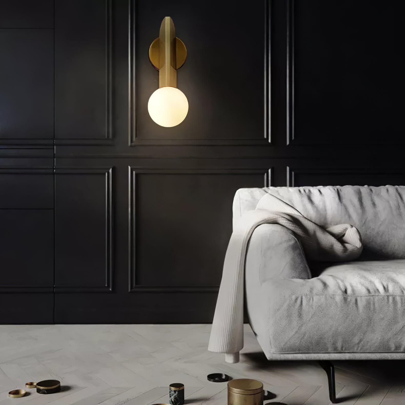 Lustra Wall Lamp Glass Globe Sculptural - Letslighting