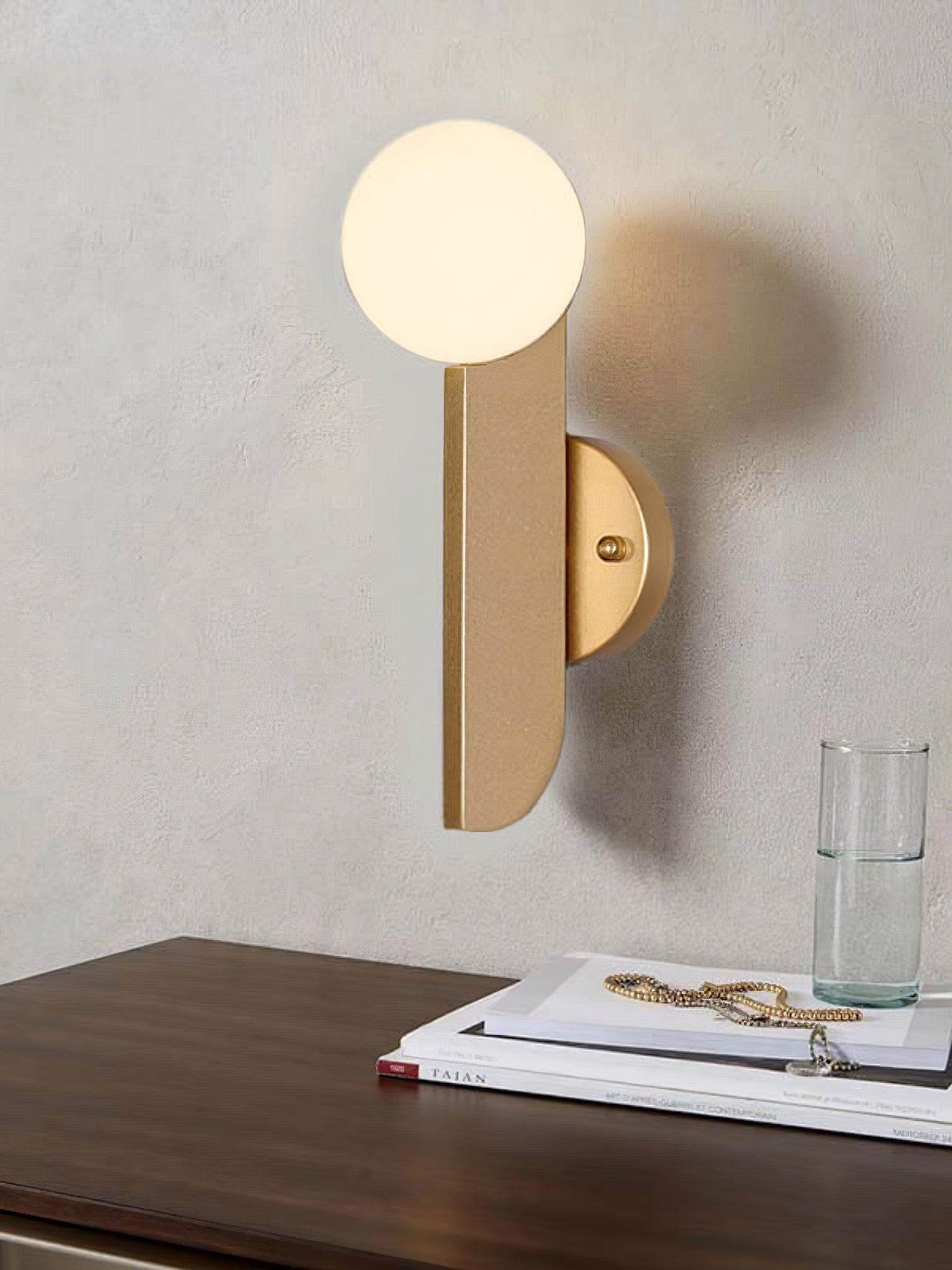 Lustra Wall Lamp Glass Globe Sculptural - Letslighting