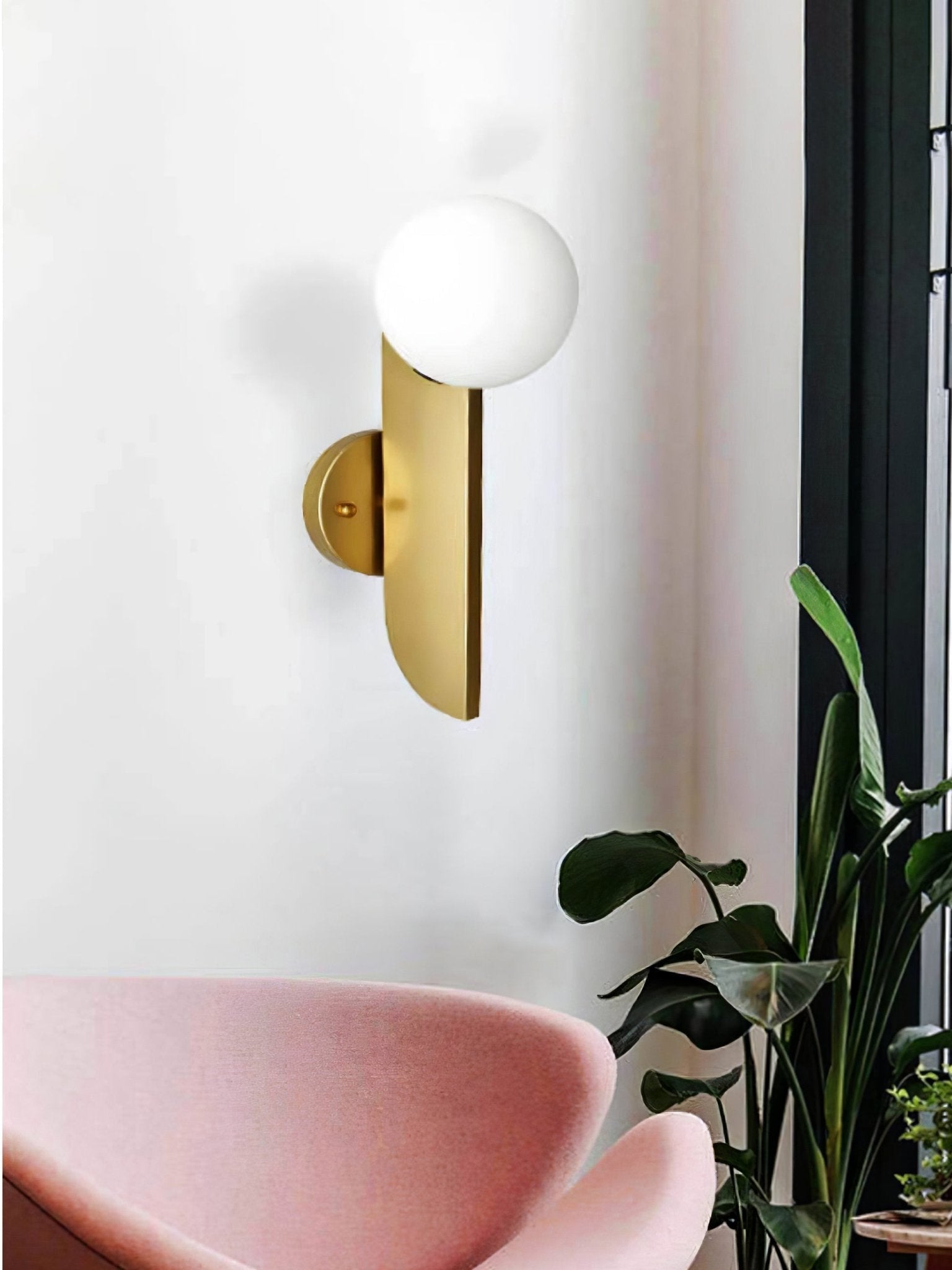 Lustra Wall Lamp Glass Globe Sculptural - Letslighting