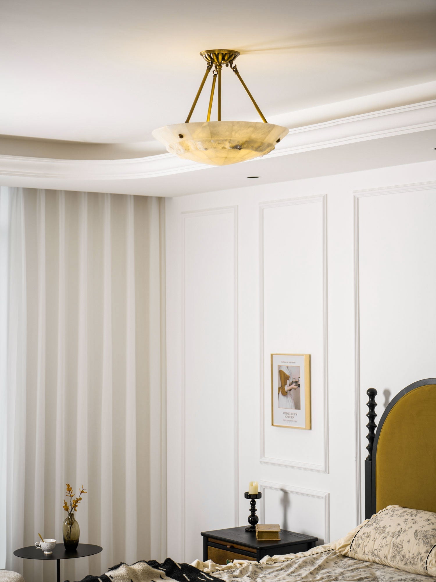 Bowl Pendant Lamp Alabaster Elegance - Letslighting