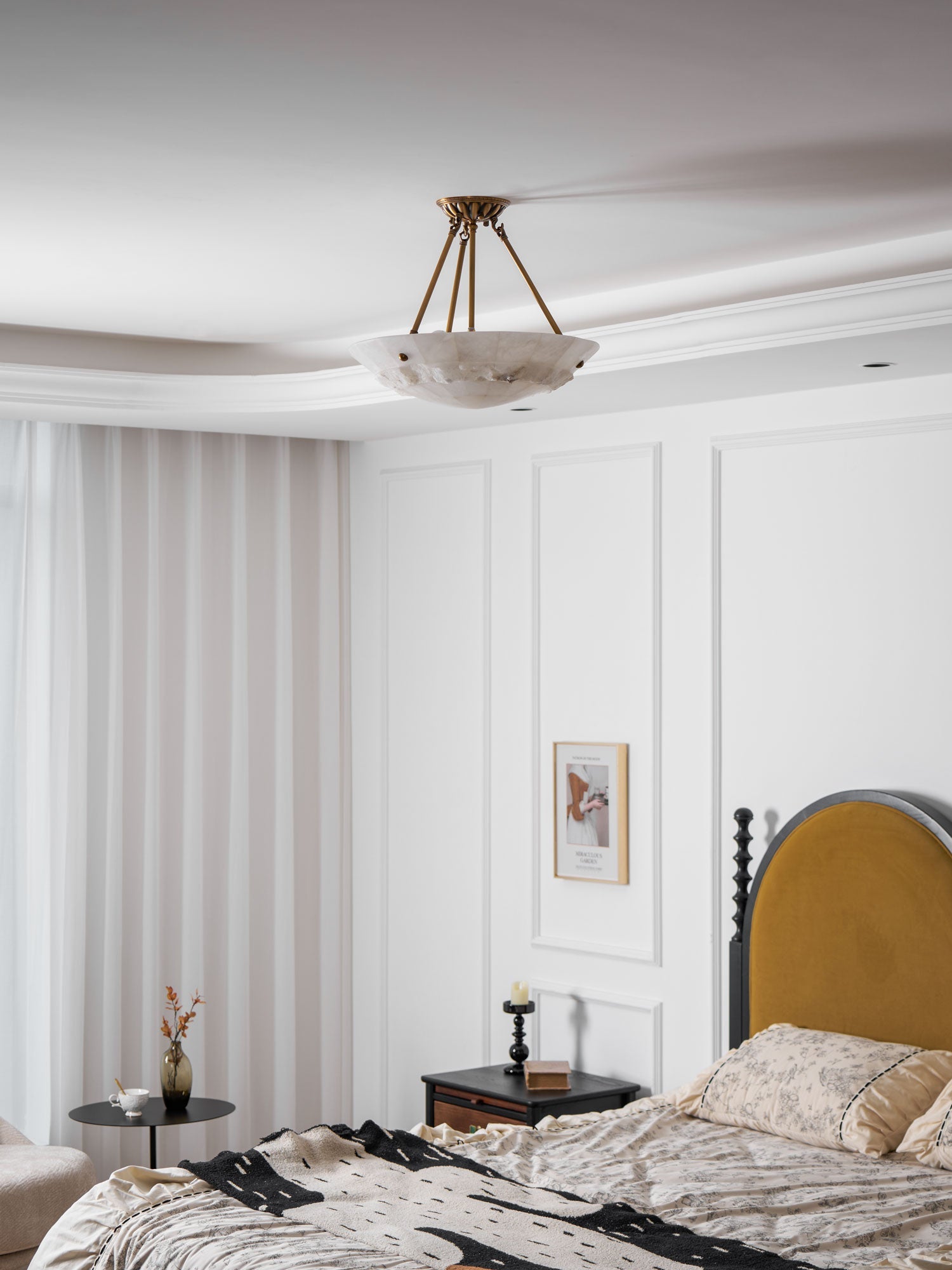 Bowl Pendant Lamp Alabaster Elegance - Letslighting