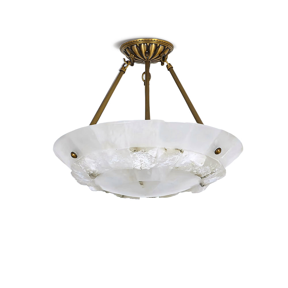 Bowl Pendant Lamp Alabaster Elegance - Letslighting